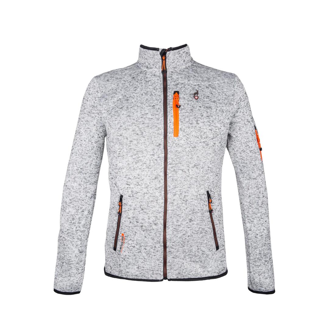 Polar bluza rozpinana dzianinowa melanżowa Navoy AULP 3 kieszenie