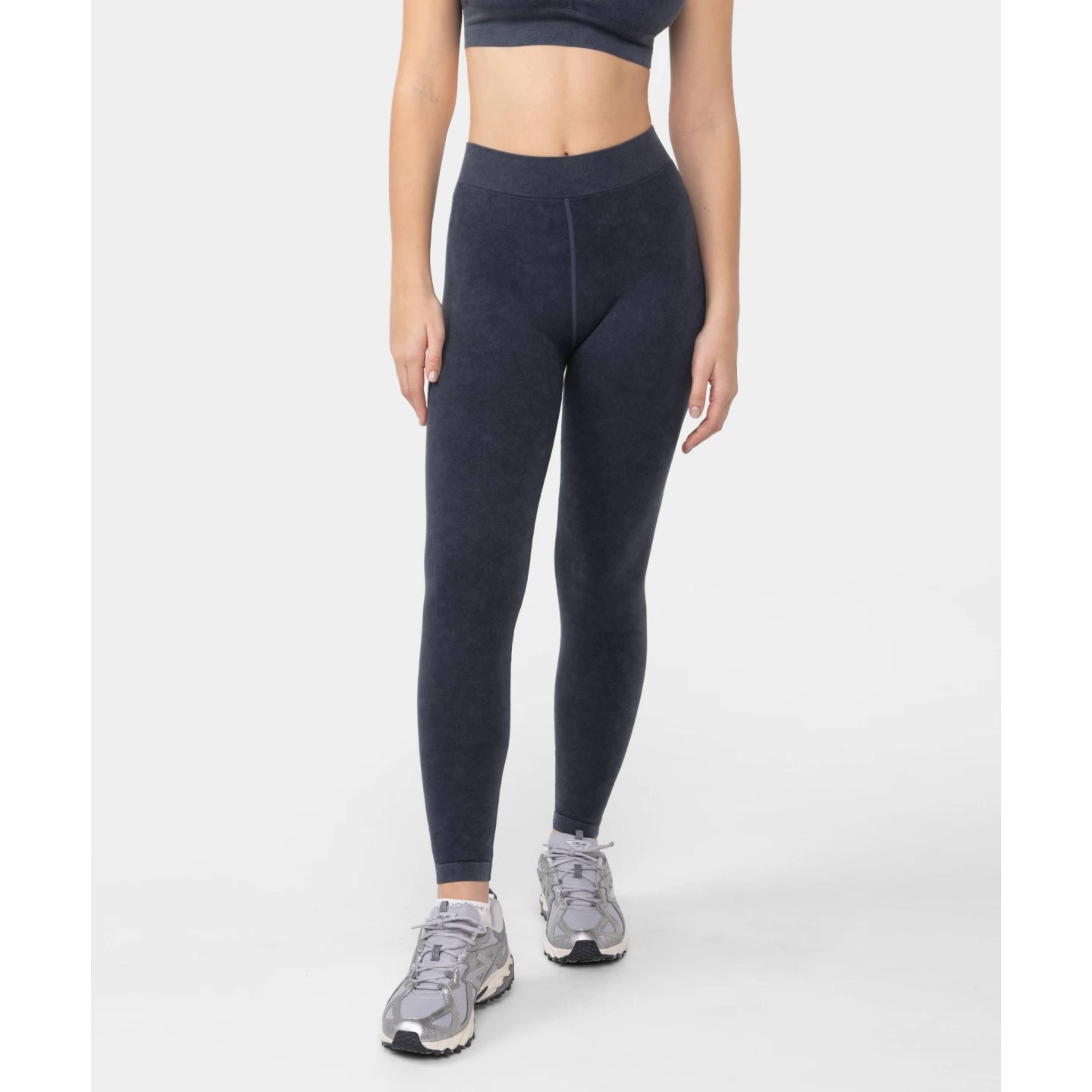 Legginsy Carpatree Marble Story bezszwowe czarne