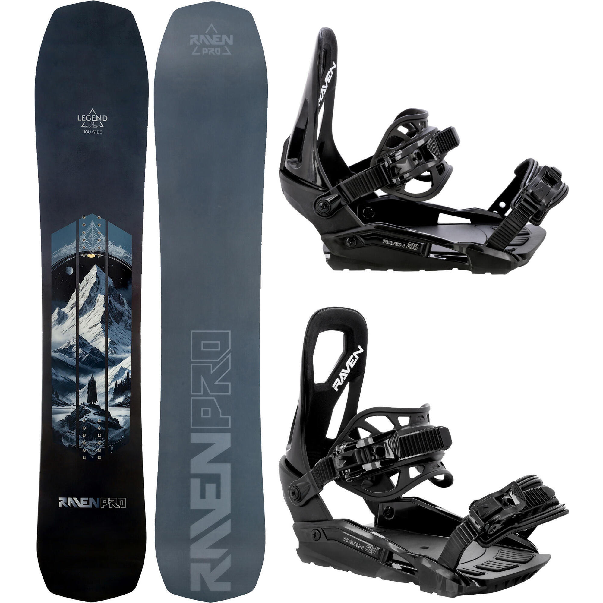 Zestaw Deska snowboardowa Raven PRO Legend + Wiązania Raven s230
