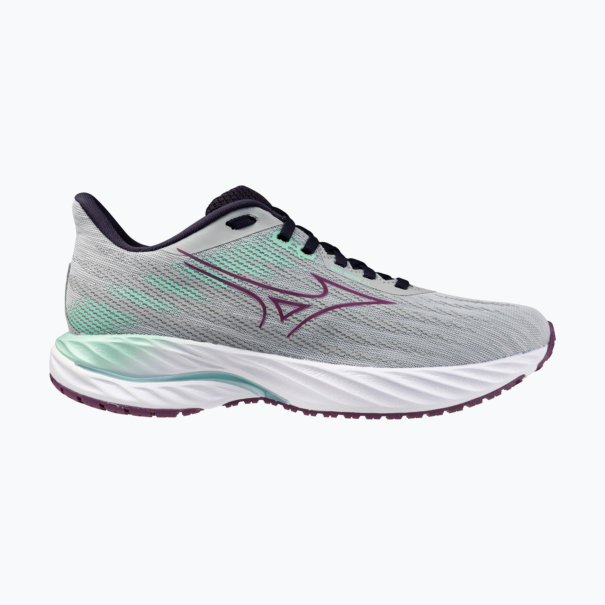 Buty do biegania damskie Mizuno Wave Inspire 21 pearl blue/dark purple/ice green