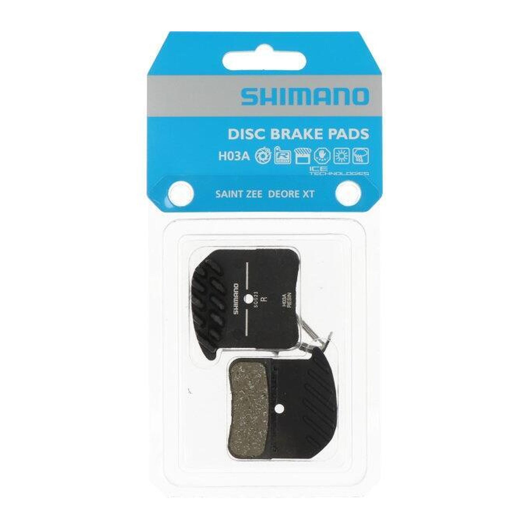 Zestaw Klocków Hamulcowych Shimano H03A Resin Z Żeberkami Chłodzącymi