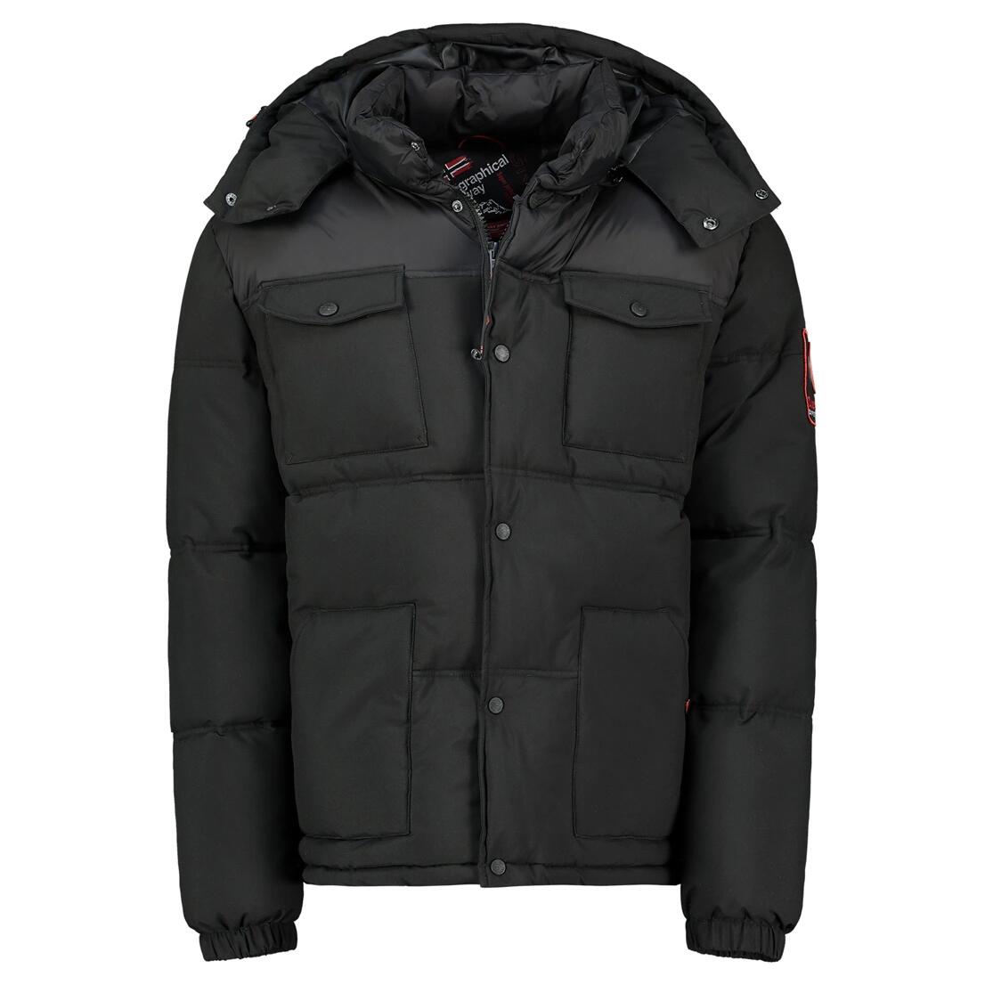 Kurtka męska Geographical Norway BAREDA DB BLACK MEN 096 BLACK (WY3882H/GN-NOIR)