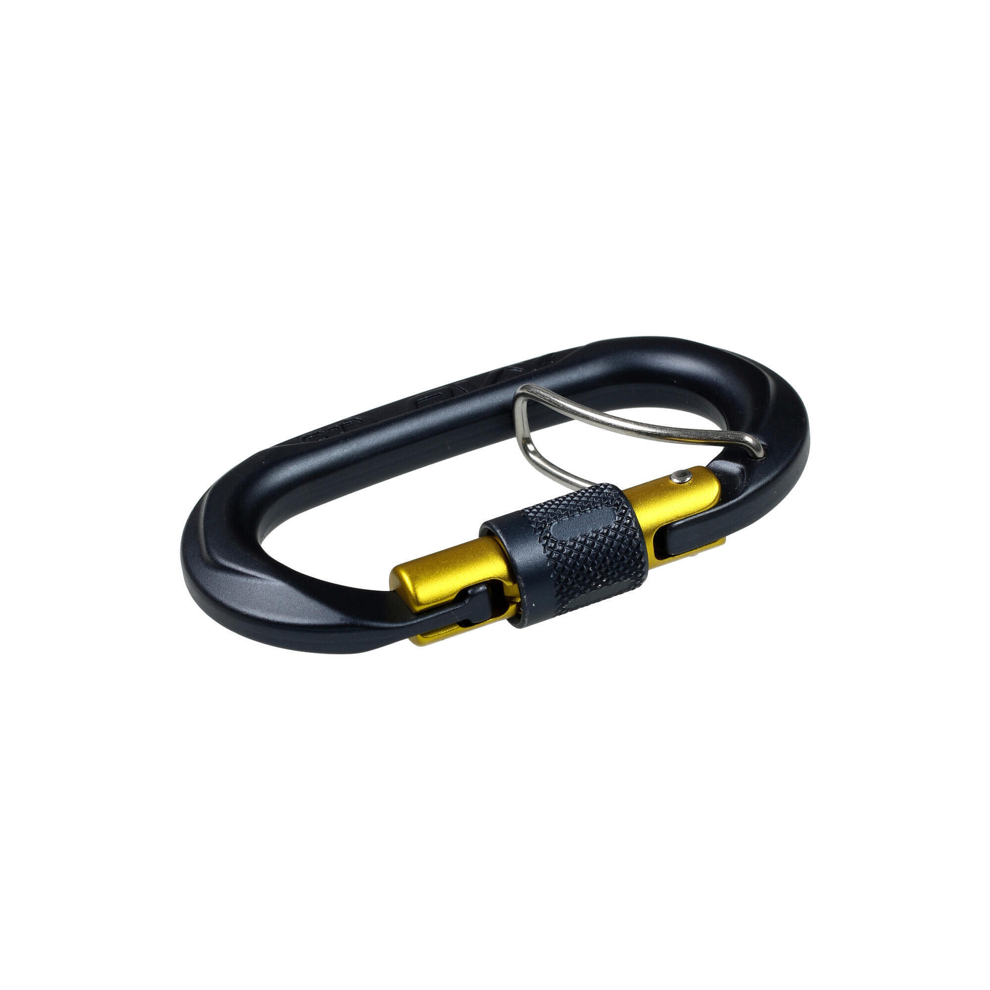 Karabinek zakręcany Climbing Technology OVX SGL - anthracite/mustard