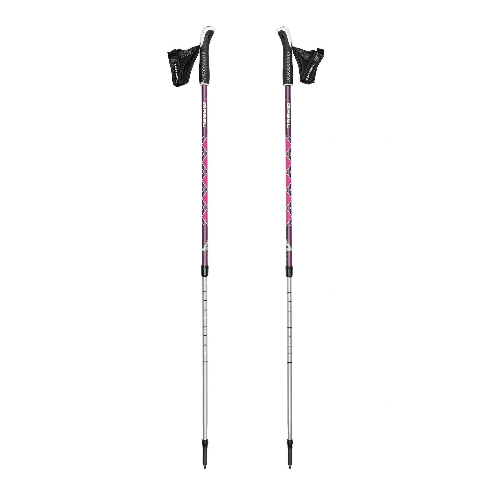 Kije aluminiowe Gabel Ritmo - aubergine