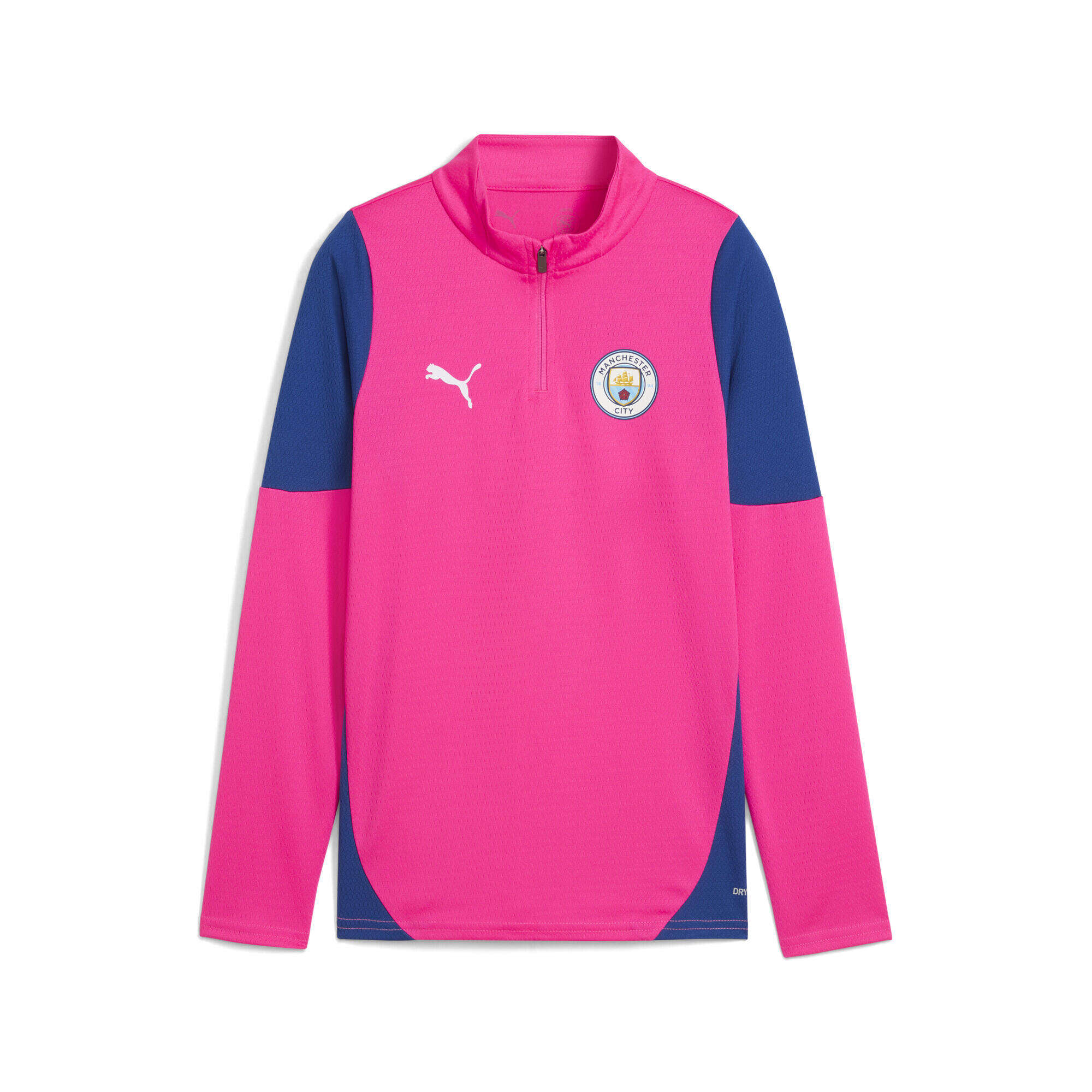 Młodzieżowa bluza treningowa Manchester City z zamkiem 1/4 PUMA