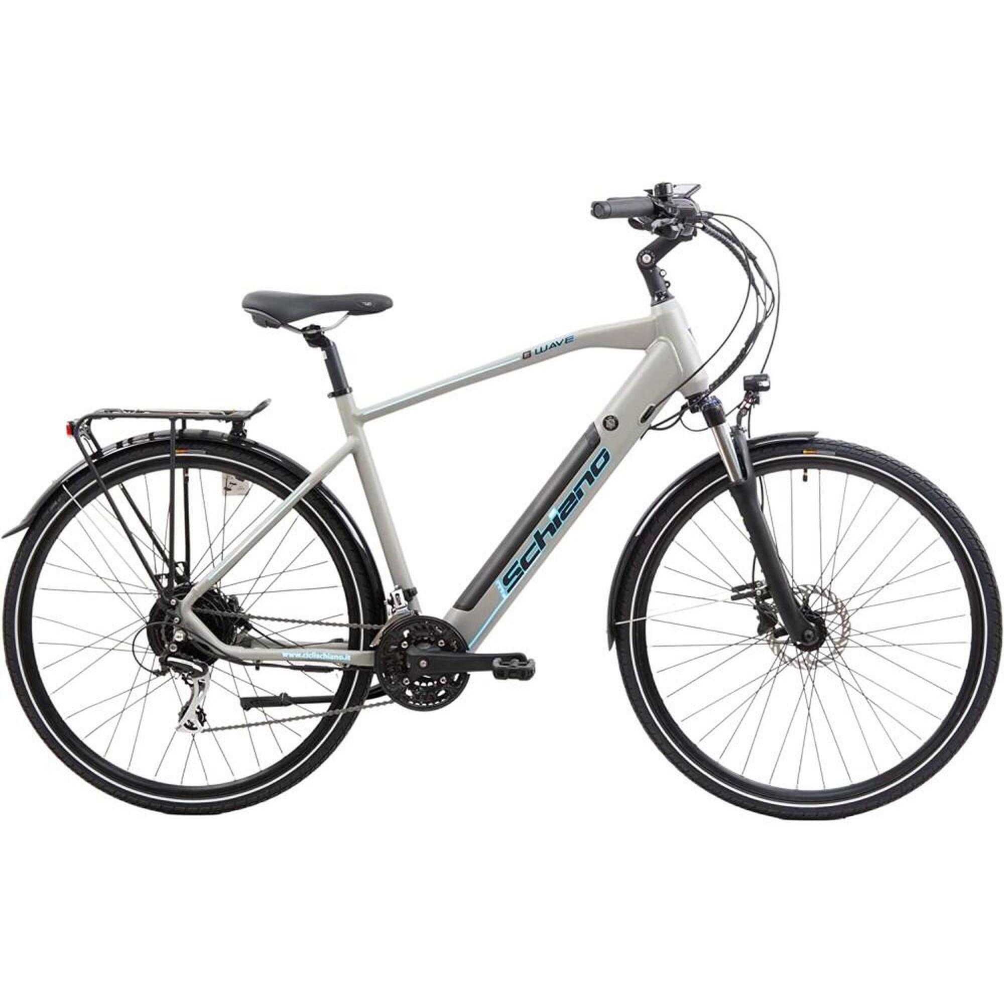 Rower elektryczny F.lli Schiano szary rama 20,5 cala