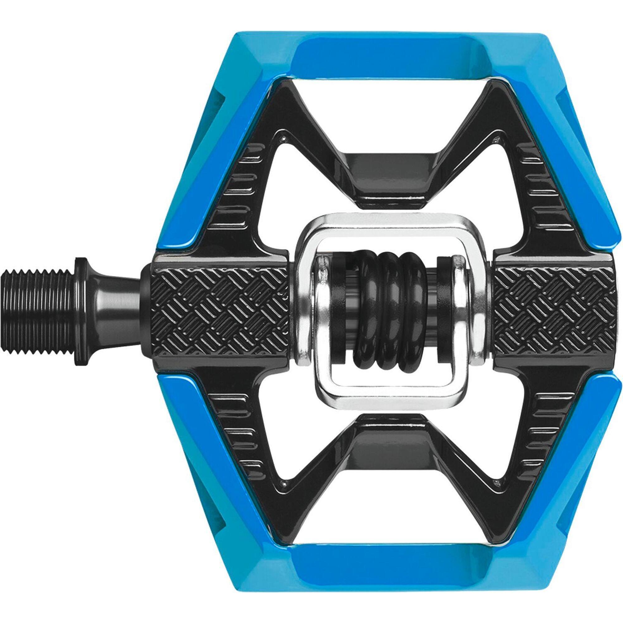 DOUBLESHOT 2 pedały, niebiesko-czarne / czarna sprężyna