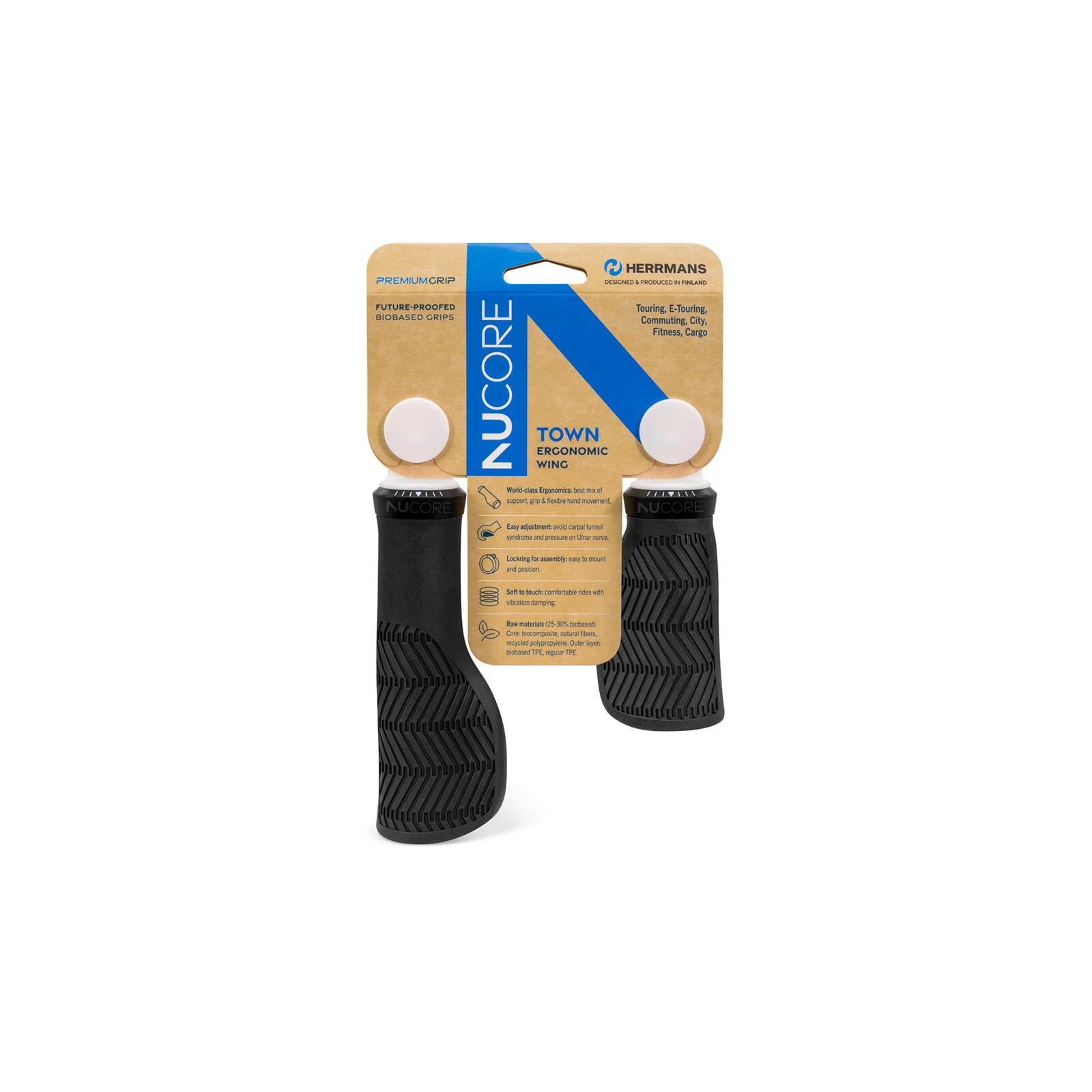 Rękojeść Nucore Grip Town Wave 90/130Mm Czarna