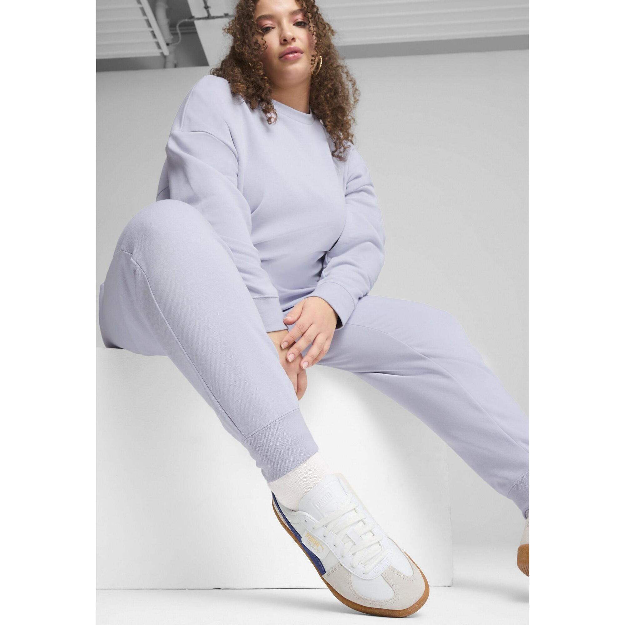 Damskie spodnie dresowe z małym logo No.1 ESS PUMA Cool Weather Blue