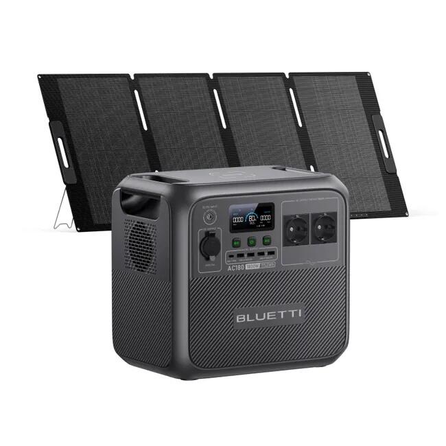 Generator solarny AC180 z PV200, 1152Wh LiFePO4 na camping i awarie prądu