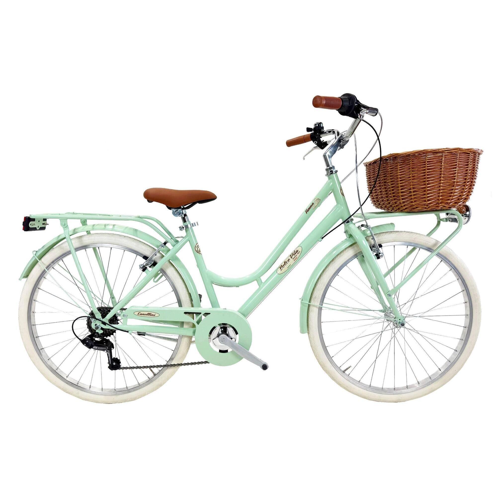 Rower miejski Dolce Vita by Canellini ROMA 26" kobieta - Jasnozielony