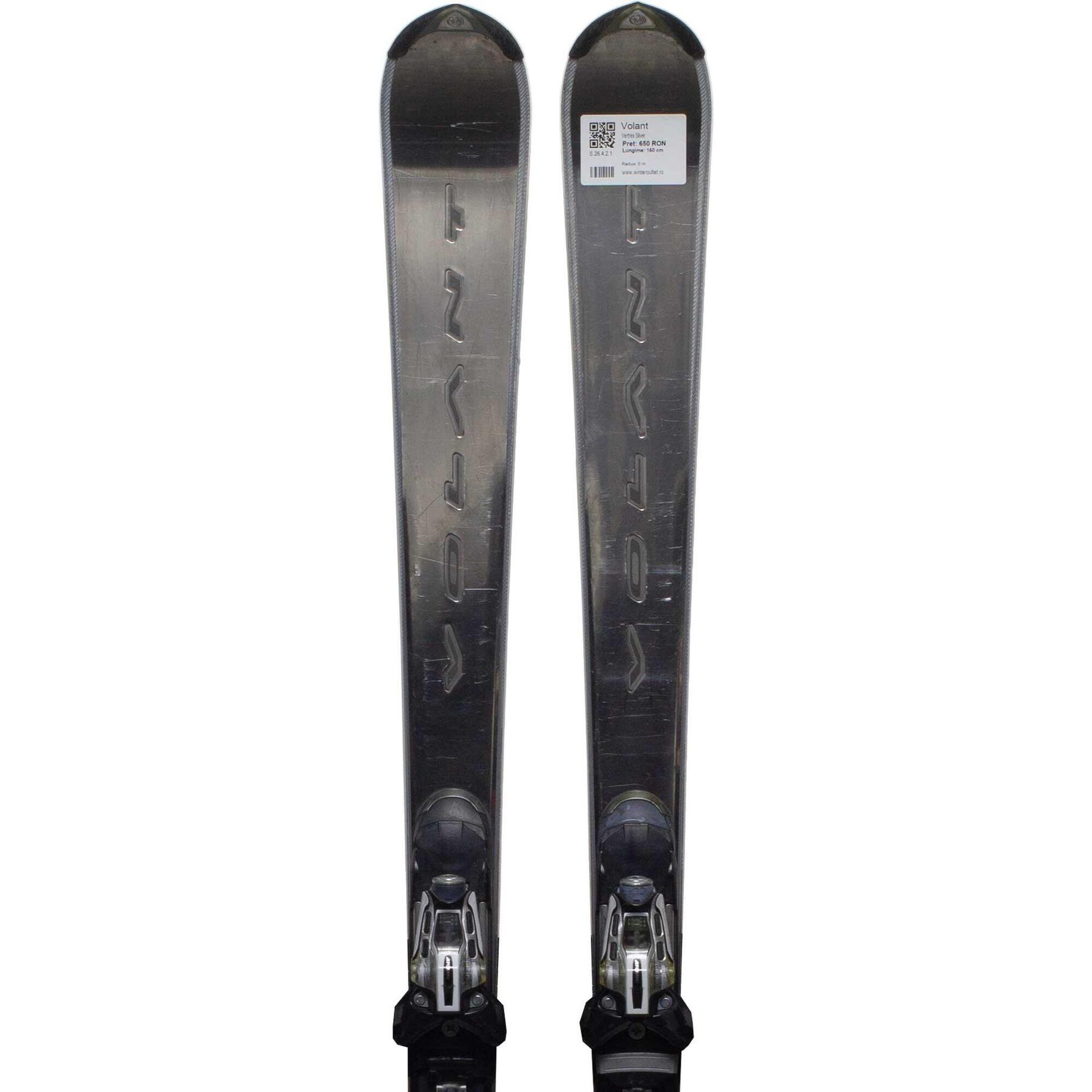 Second Life- Narty VOLANT Vertex Silver, 160 cm- Stan bardzo dobry