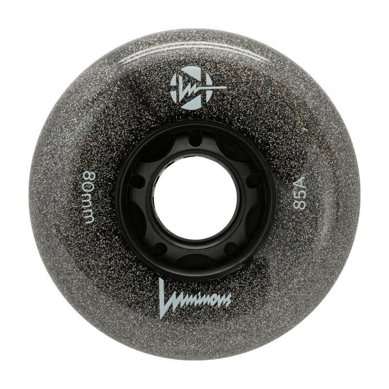 4 kółka do rolek fitness Luminous LED 76mm/85a świecące