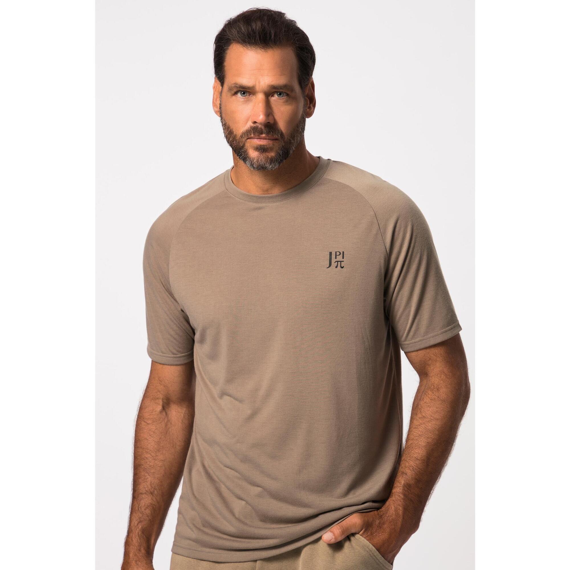 Męski T-shirt fitness rękaw 1/2 nadruk z tyłu QuickDry