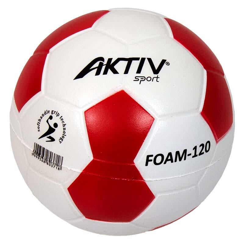 Piłka do piłki ręcznej Aktivsport 12 cm biała-czerwona.
