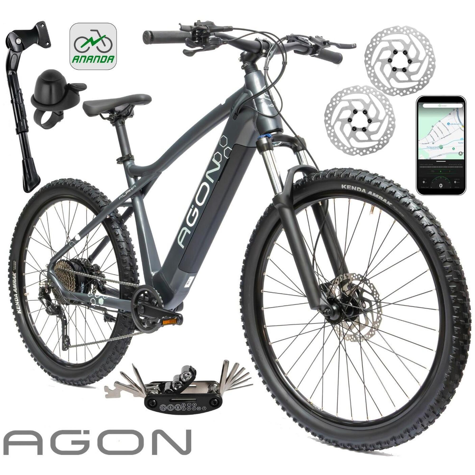 Rower Elektryczny Damski Męski Górski 27,5" Hydraulika MTB Aplikacja 2025