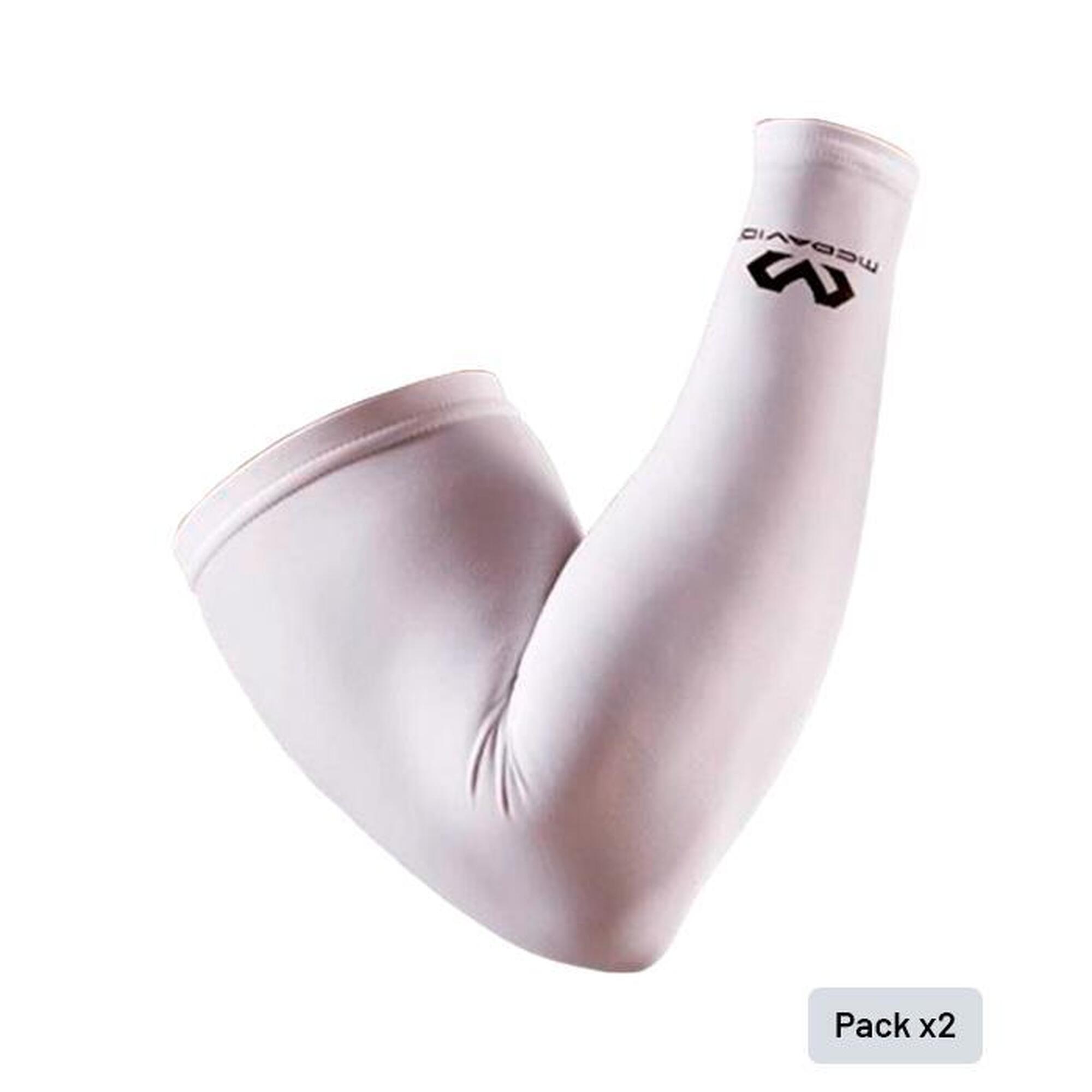 Rękaw na łokieć kompresyjny McDavid Compress. Arm Sleeve - 2szt.biały - 6566