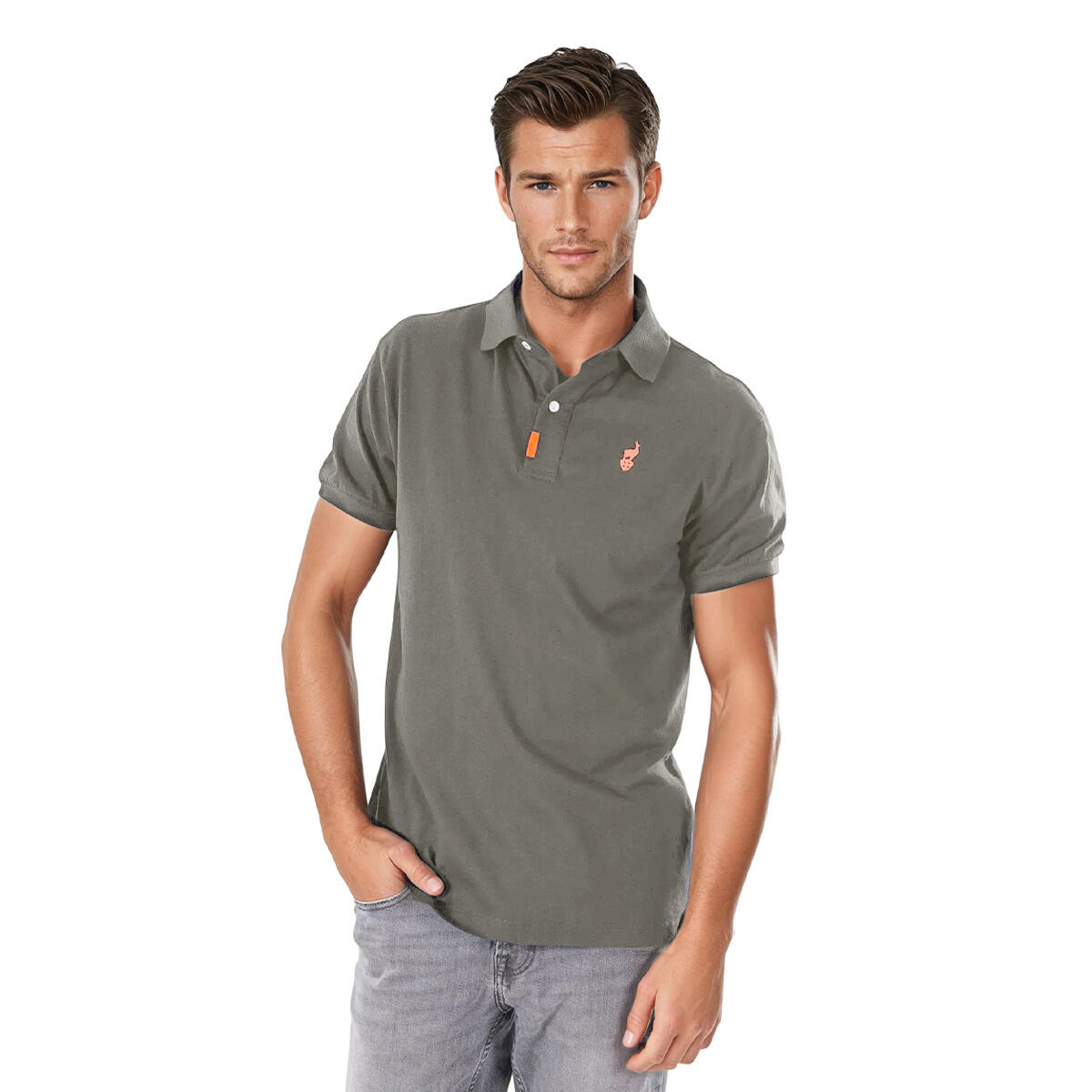 Koszulka polo męska AULP RINGO bawełniana oddychająca klasyczny krój komfortowa