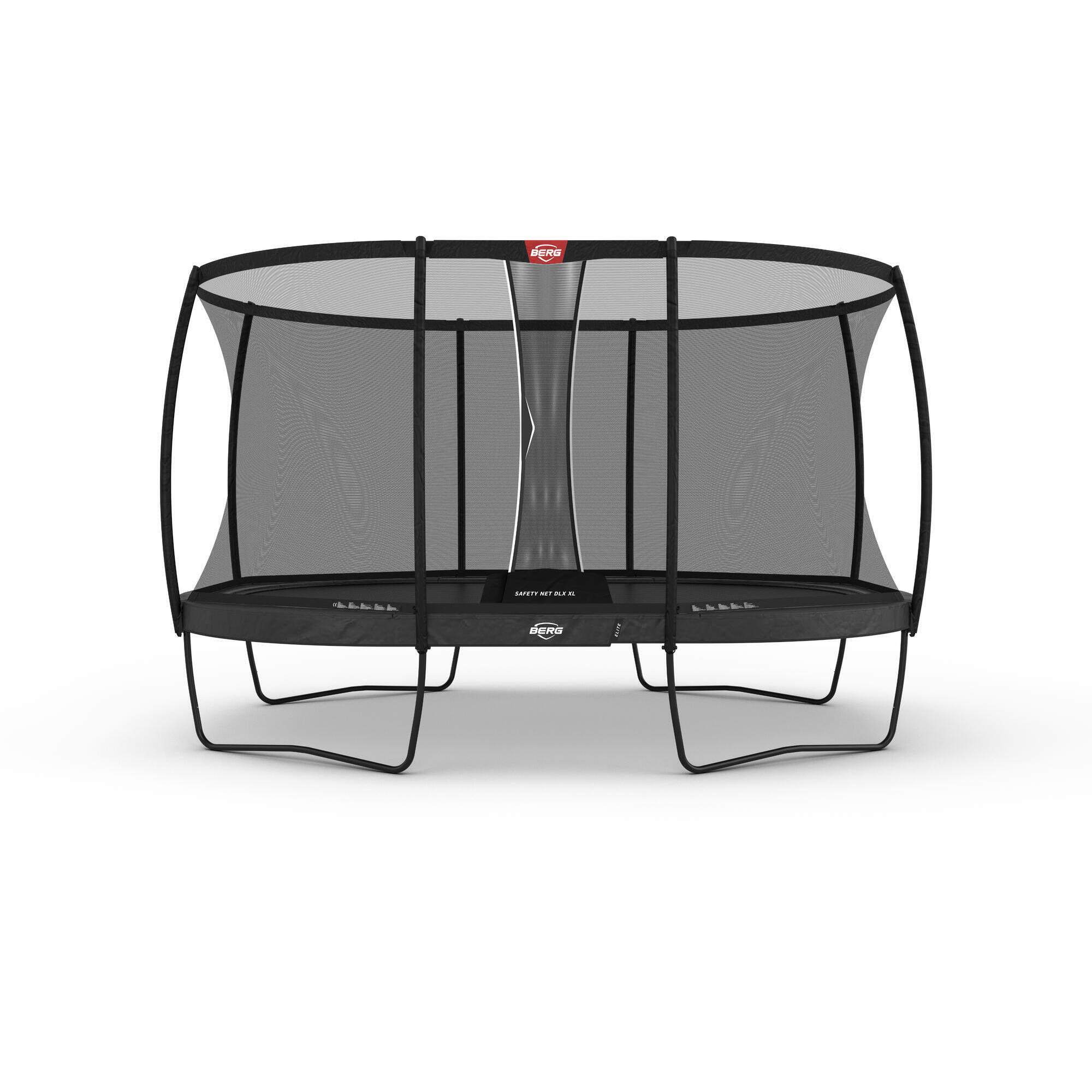 Trampolina owalna z siatką bezpieczeństwa deluxe BERG Elite