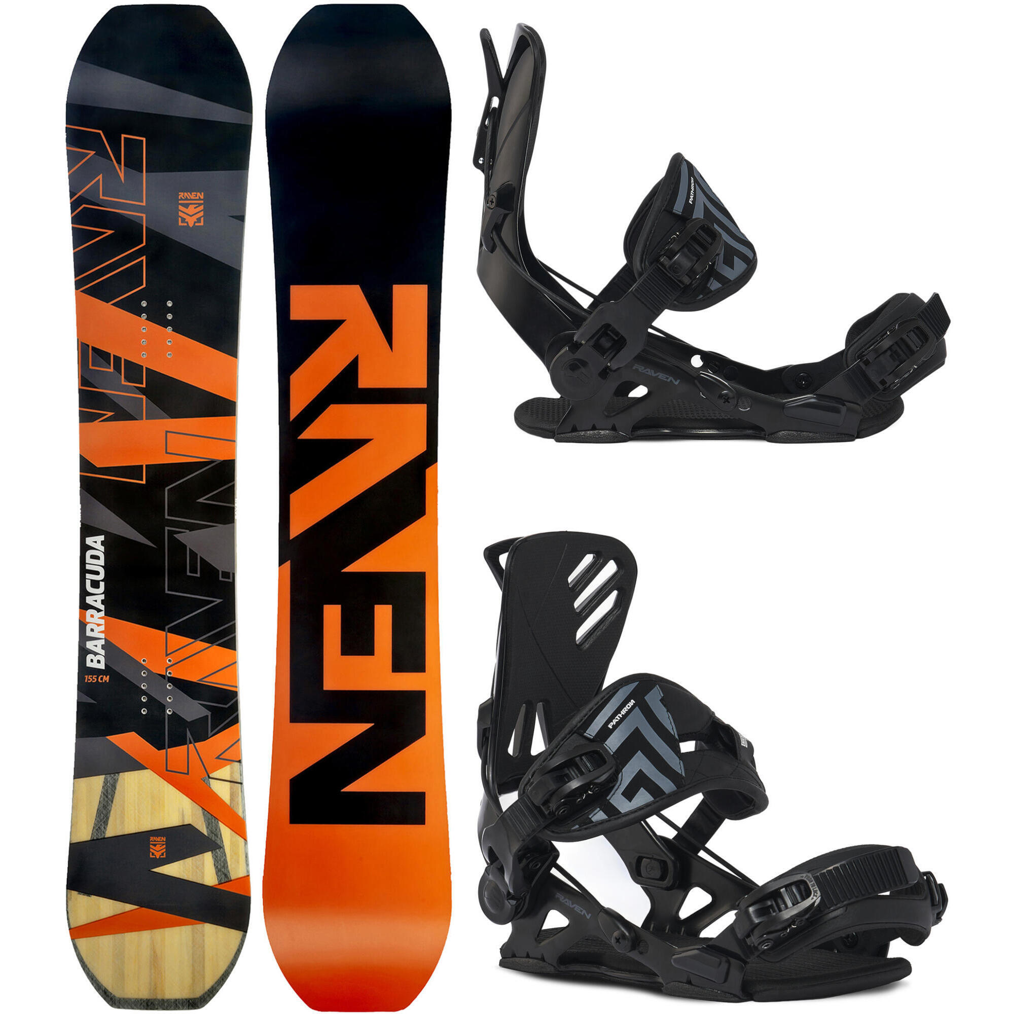 Zestaw Deska snowboardowa Raven Barracuda Carbon + wiązania RAVEN Pro GT ALU