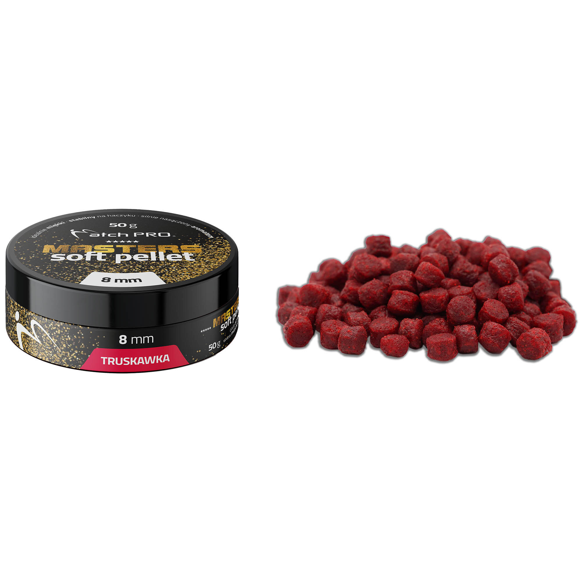 Przynęta Pellet Matchpro Masters Soft Pellet Truskawka 8Mm 50G