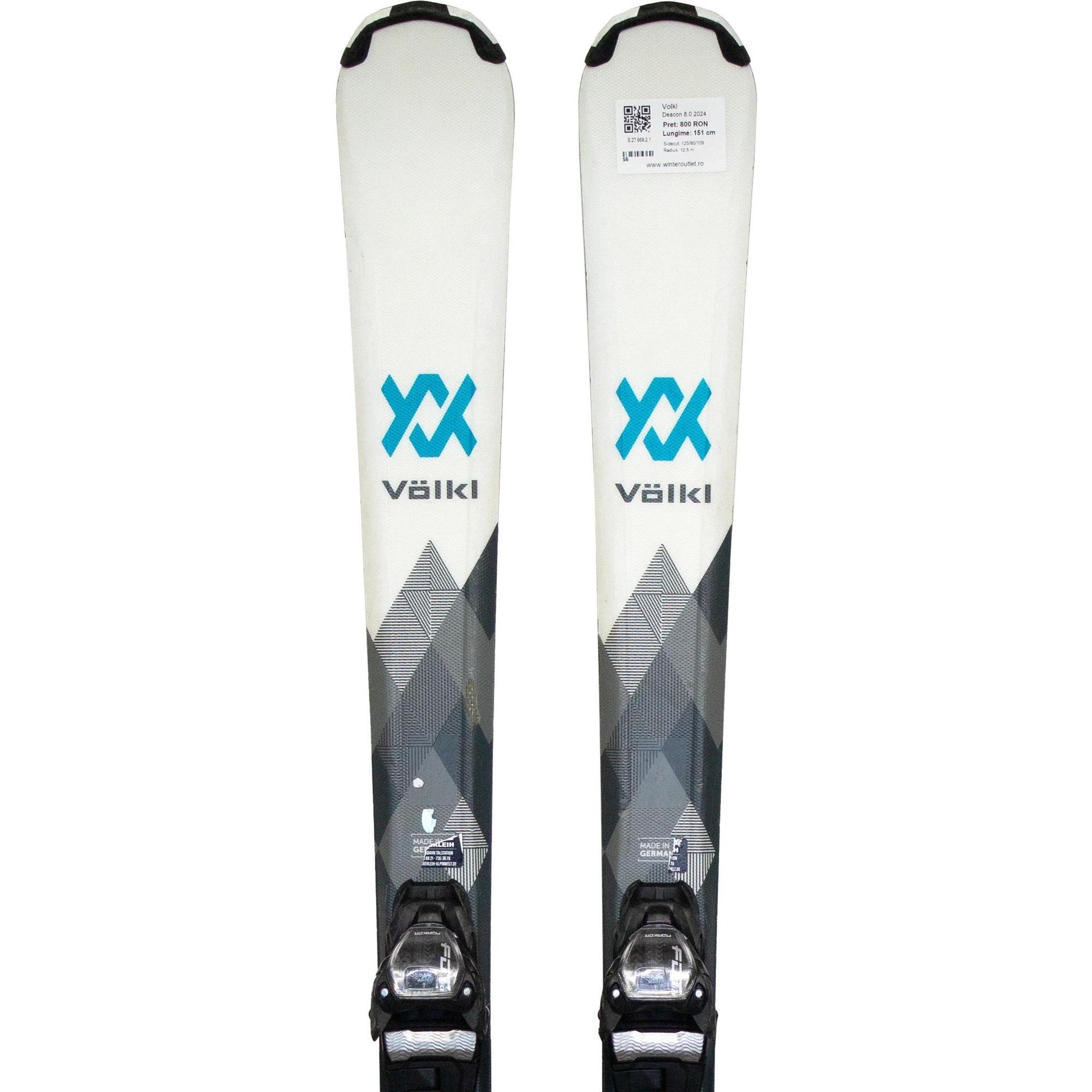 Second Life- Narty VOLKL Deacon 8.0 2024, 130 cm- Stan bardzo dobry