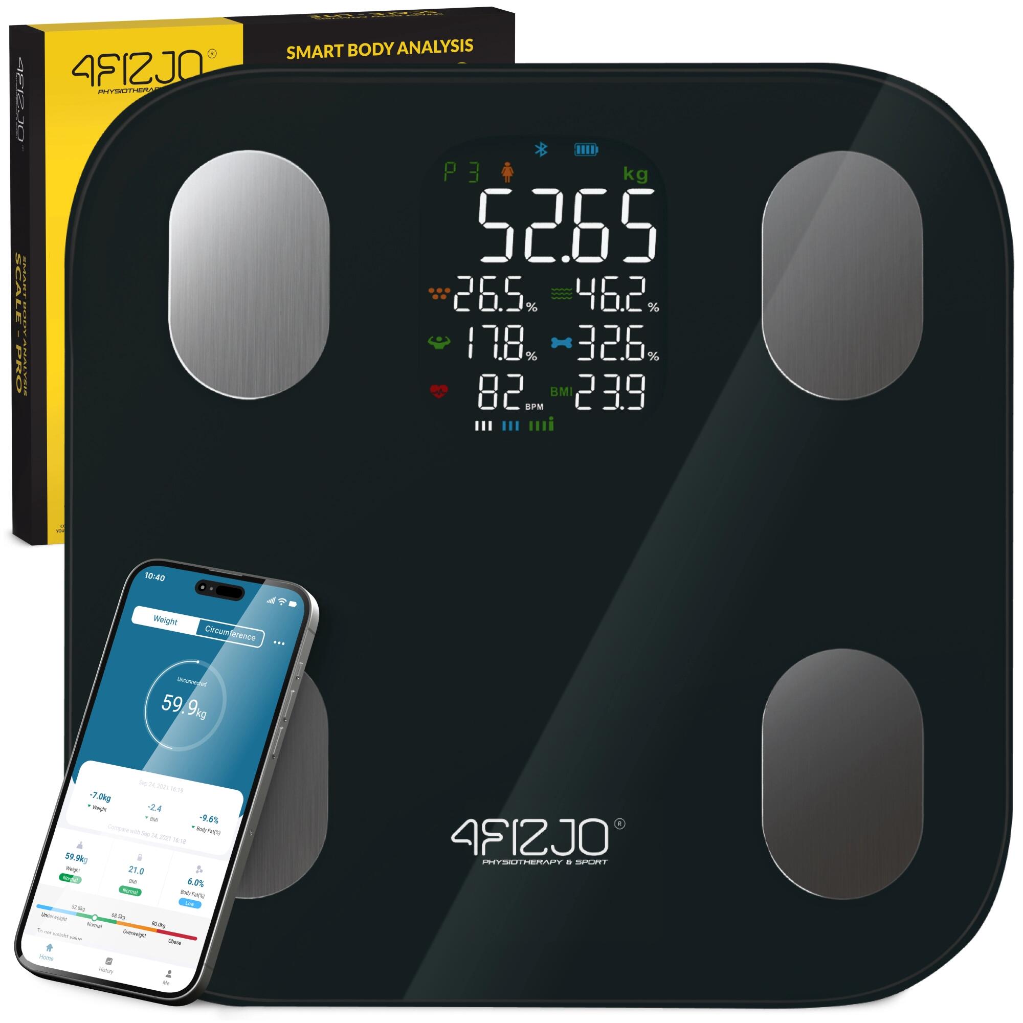 Waga łazienkowa z pomiarem tkanki tłuszczowej PRO 4FIZJO