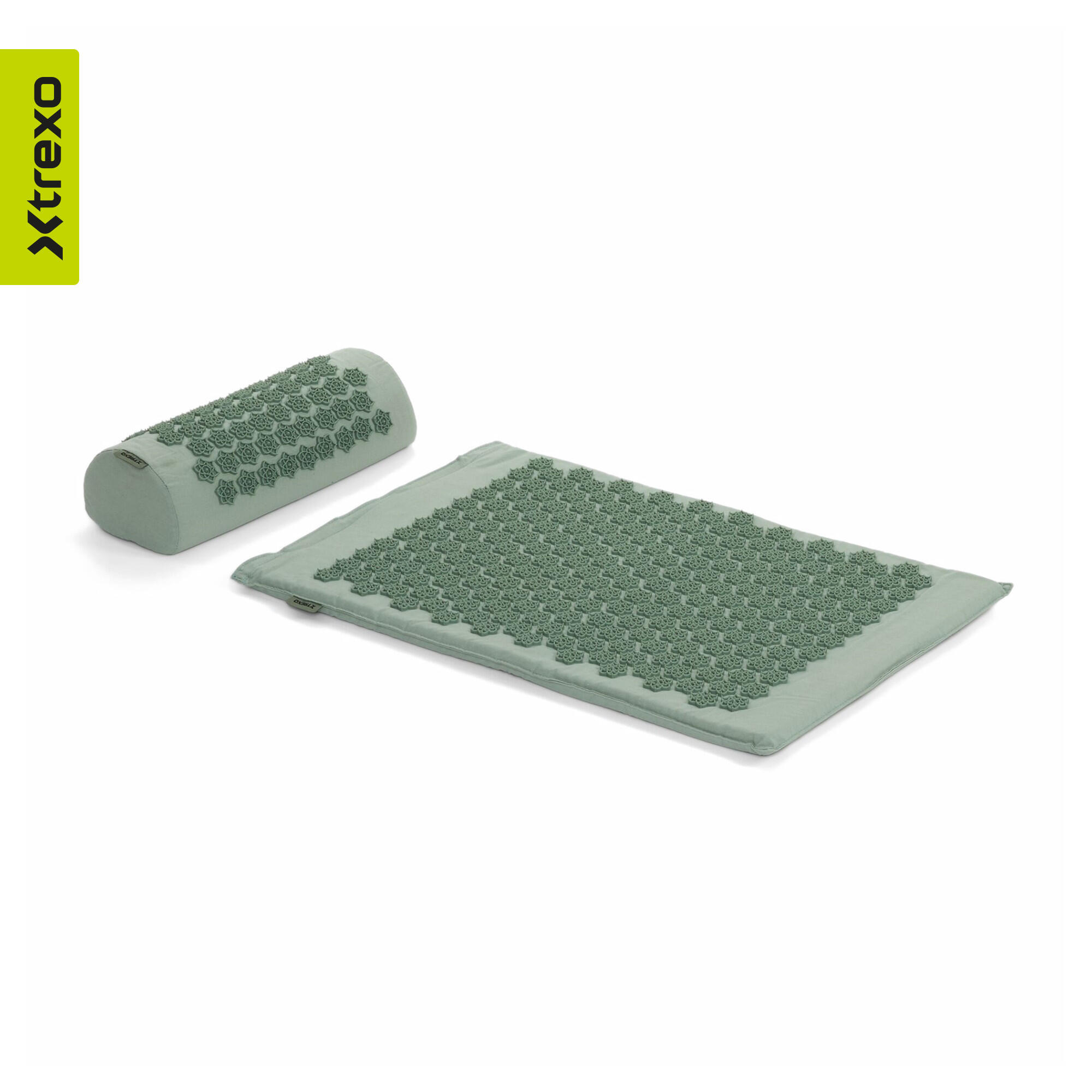 Mata do akupresury XTREXO z poduszką TXO-B4Z004-GN