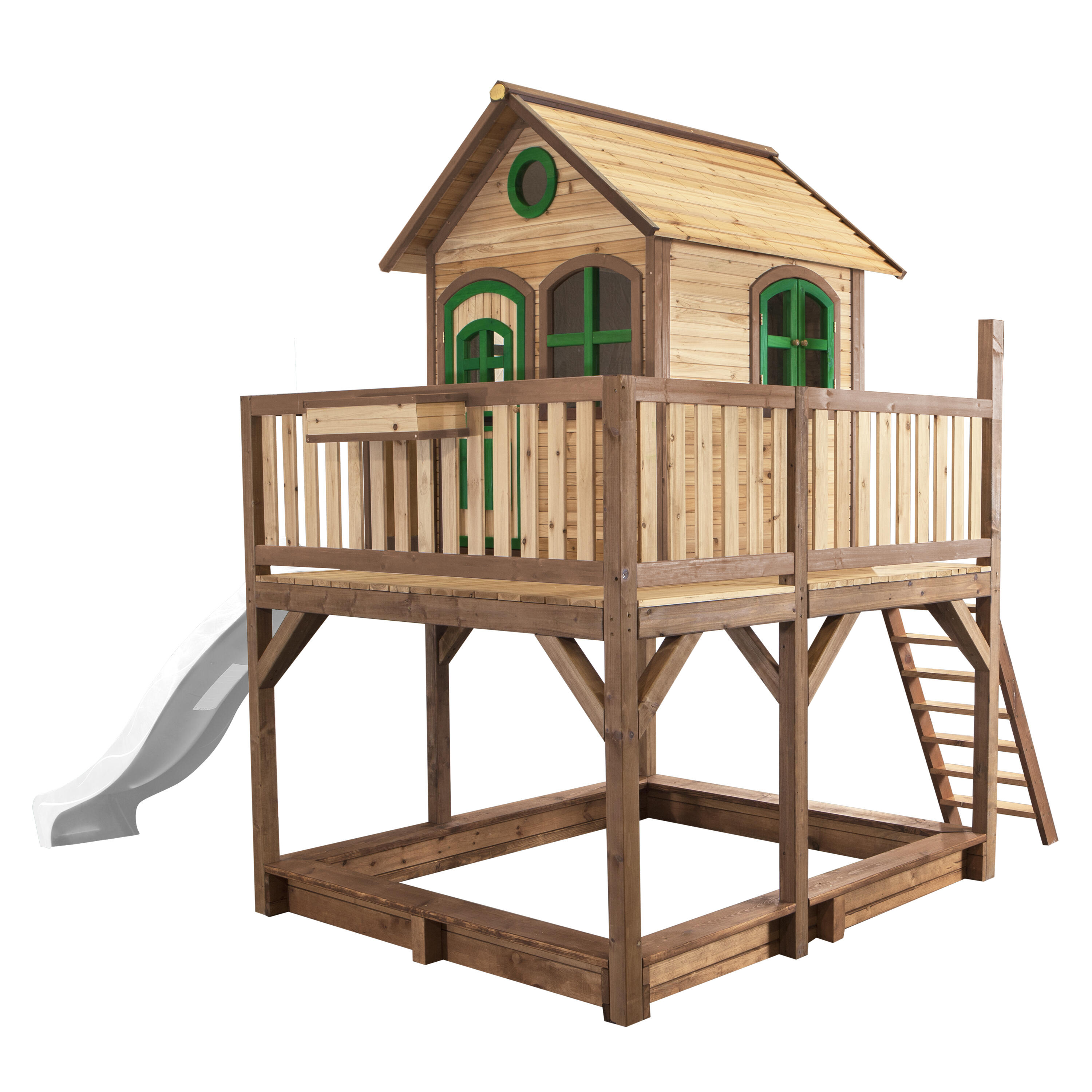 Domek dla dzieci AXI Liam z piaskownicą i zjeżdżalnią