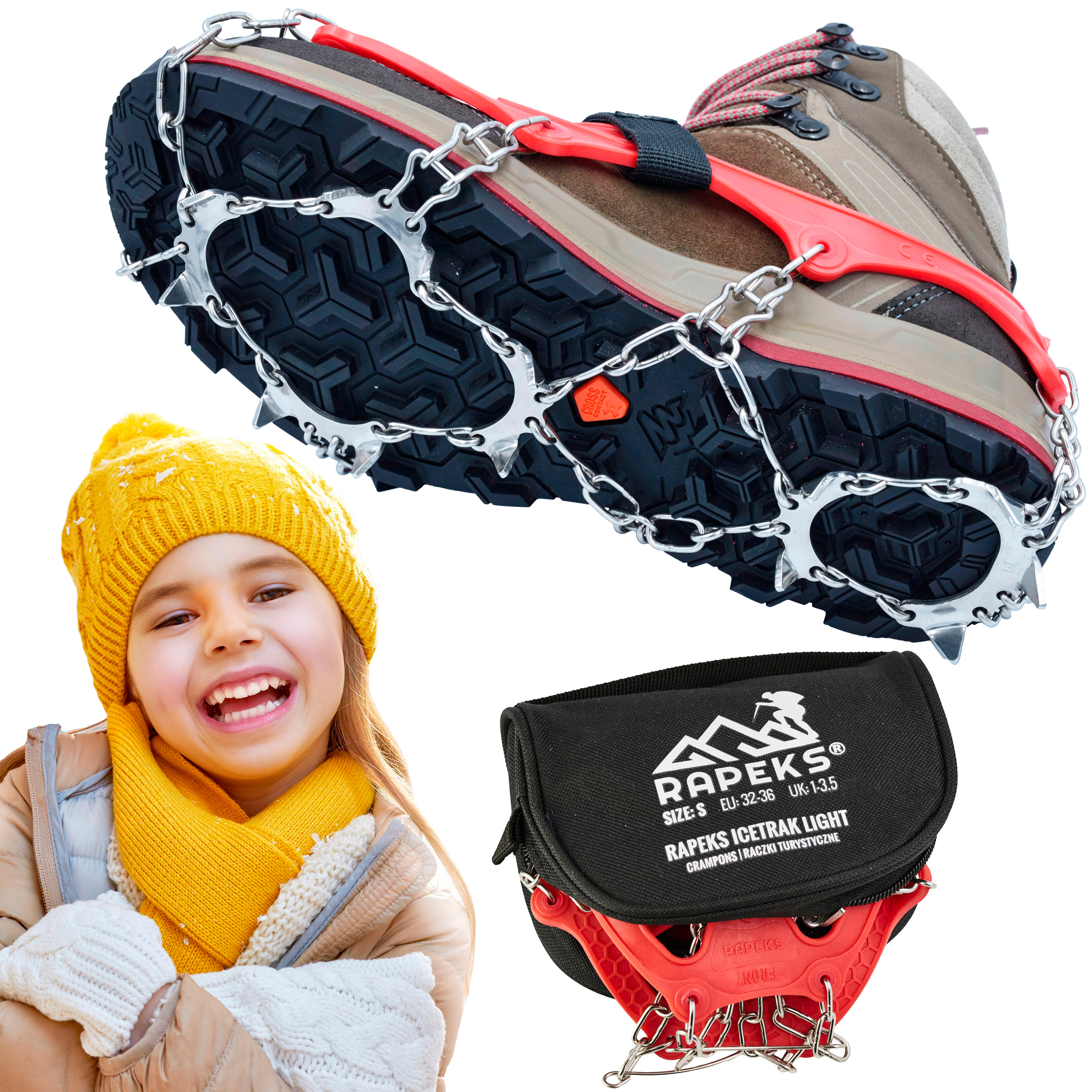 Raczki dla dzieci Rapeks Icetrak Light (32-36EU)