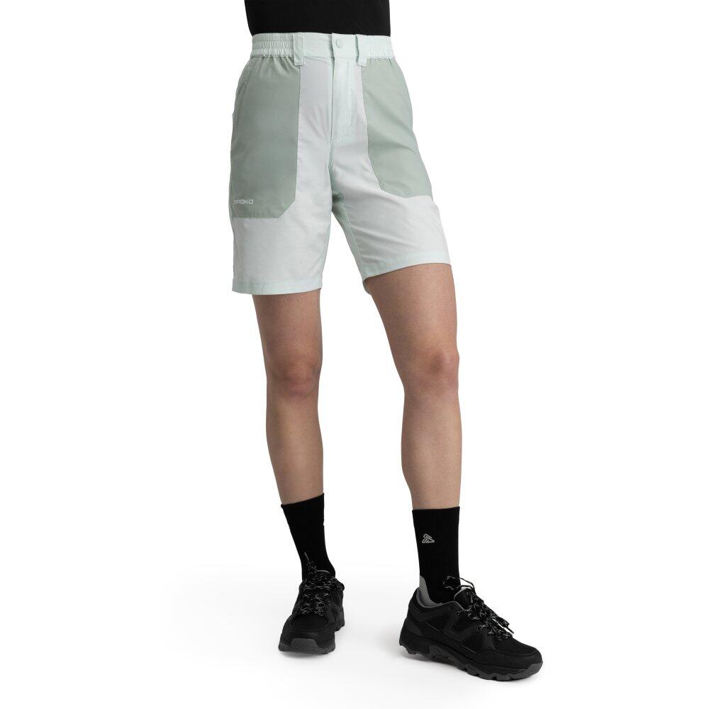 Damskie wodoodporne spodenki trekkingowe Siroko Solara Mint