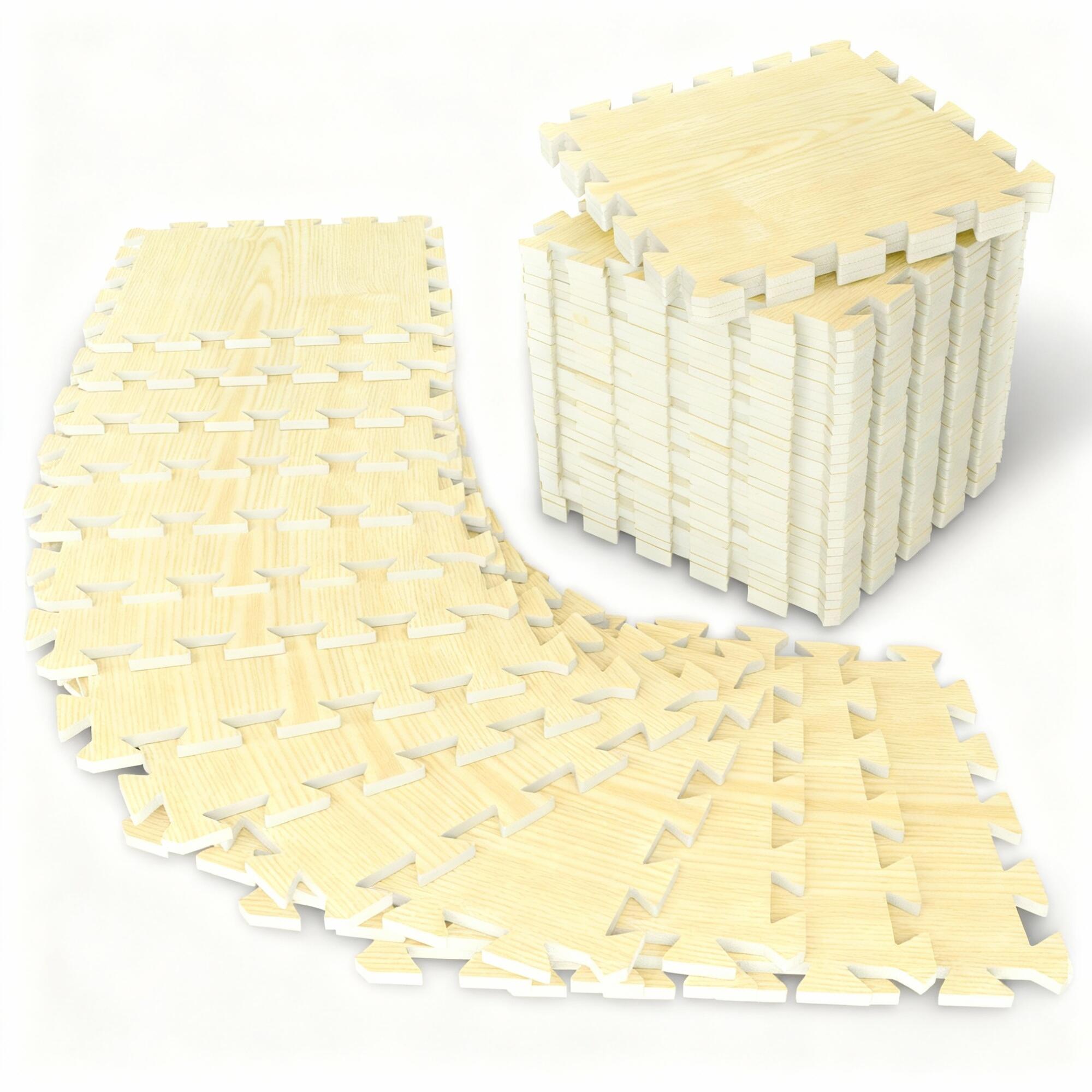 Zestaw mat ochronnych – 18 puzzli i 27 elementów brzegowych – mata gimnastyczna