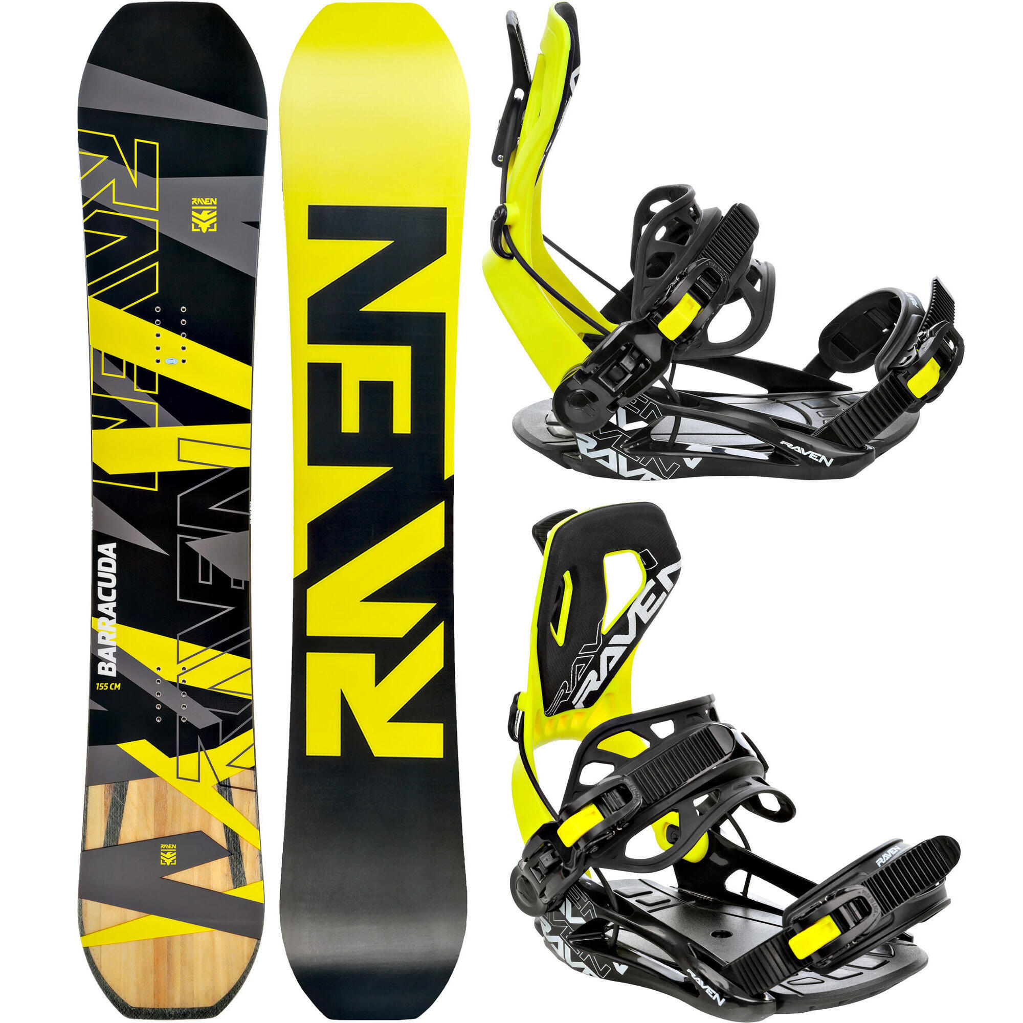Zestaw Deska snowboardowa Raven Barracuda Carbon + wiązania Raven FTM450