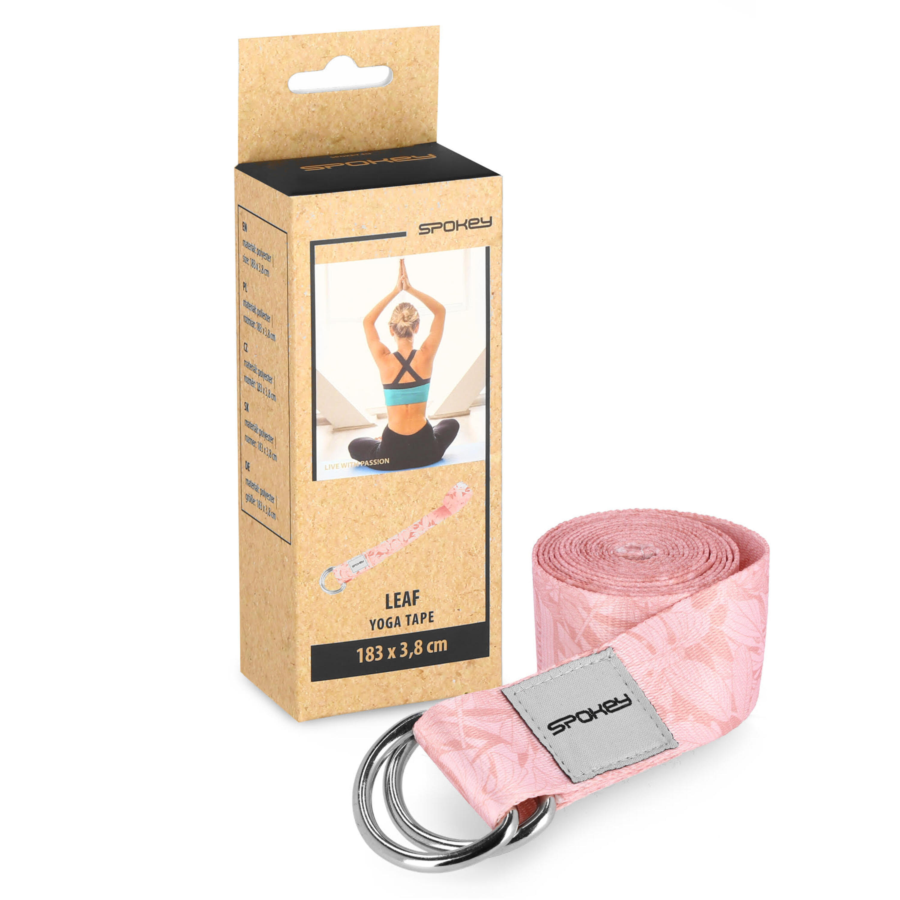 Pasek do jogi Spokey Leaf 183cm