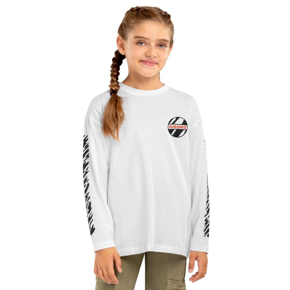 Koszulka sportowa lifestyle dziewczęca Jaguar-G bawełna krótki rękaw