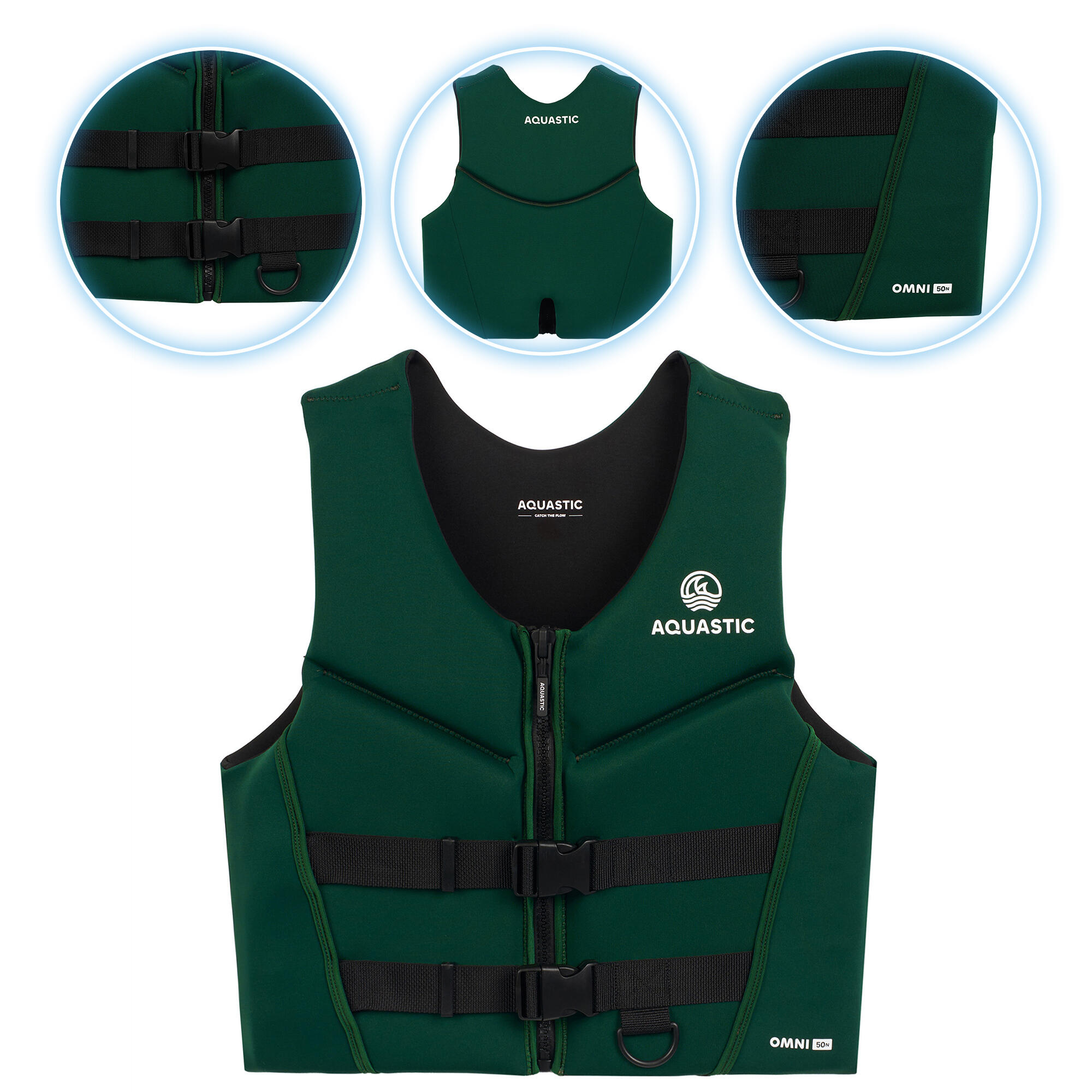 Kamizelka asekuracyjna AQUASTIC Omni 50N neoprenowa
