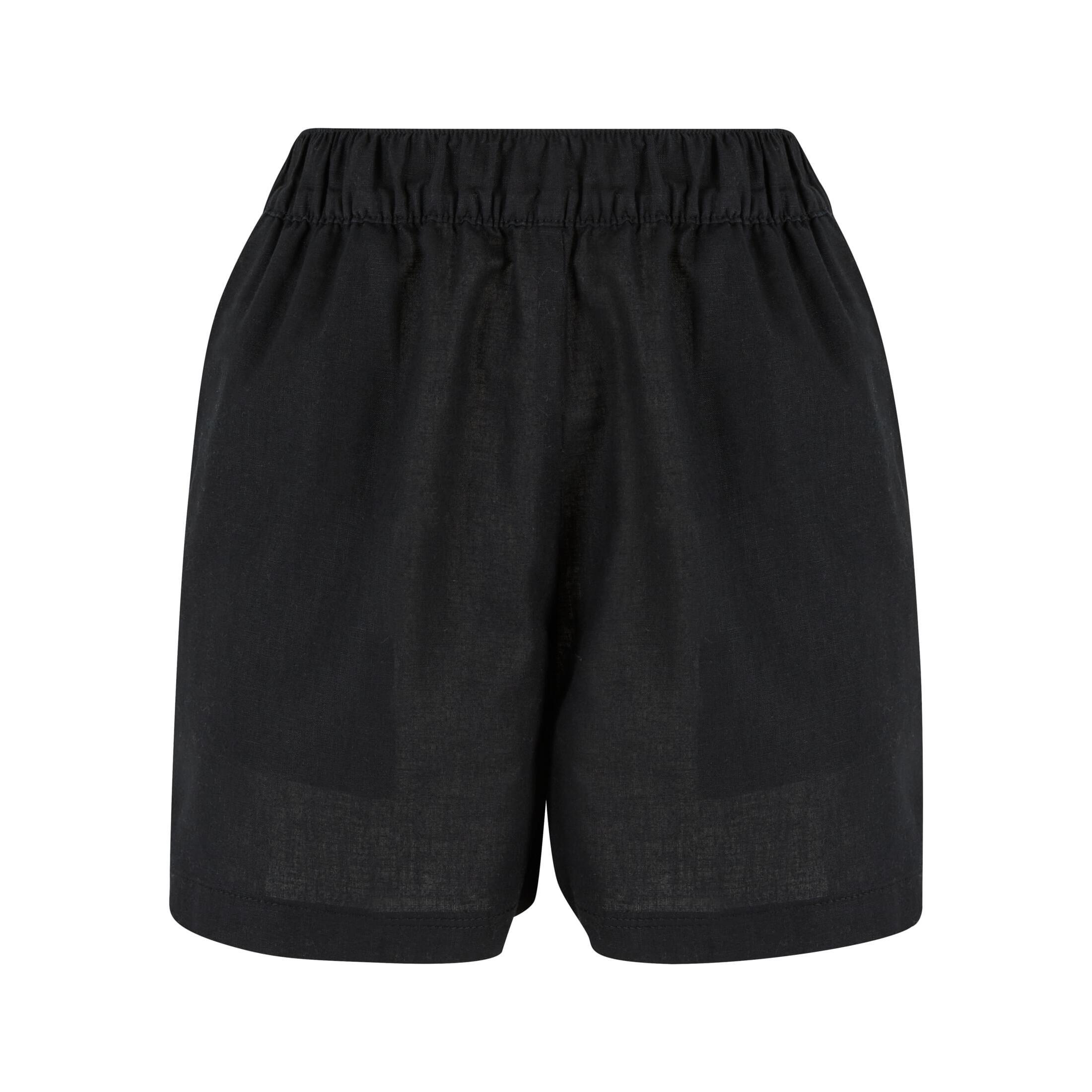 Krótkie spodenki z mieszanki lnu dla kobiet Urban Classics