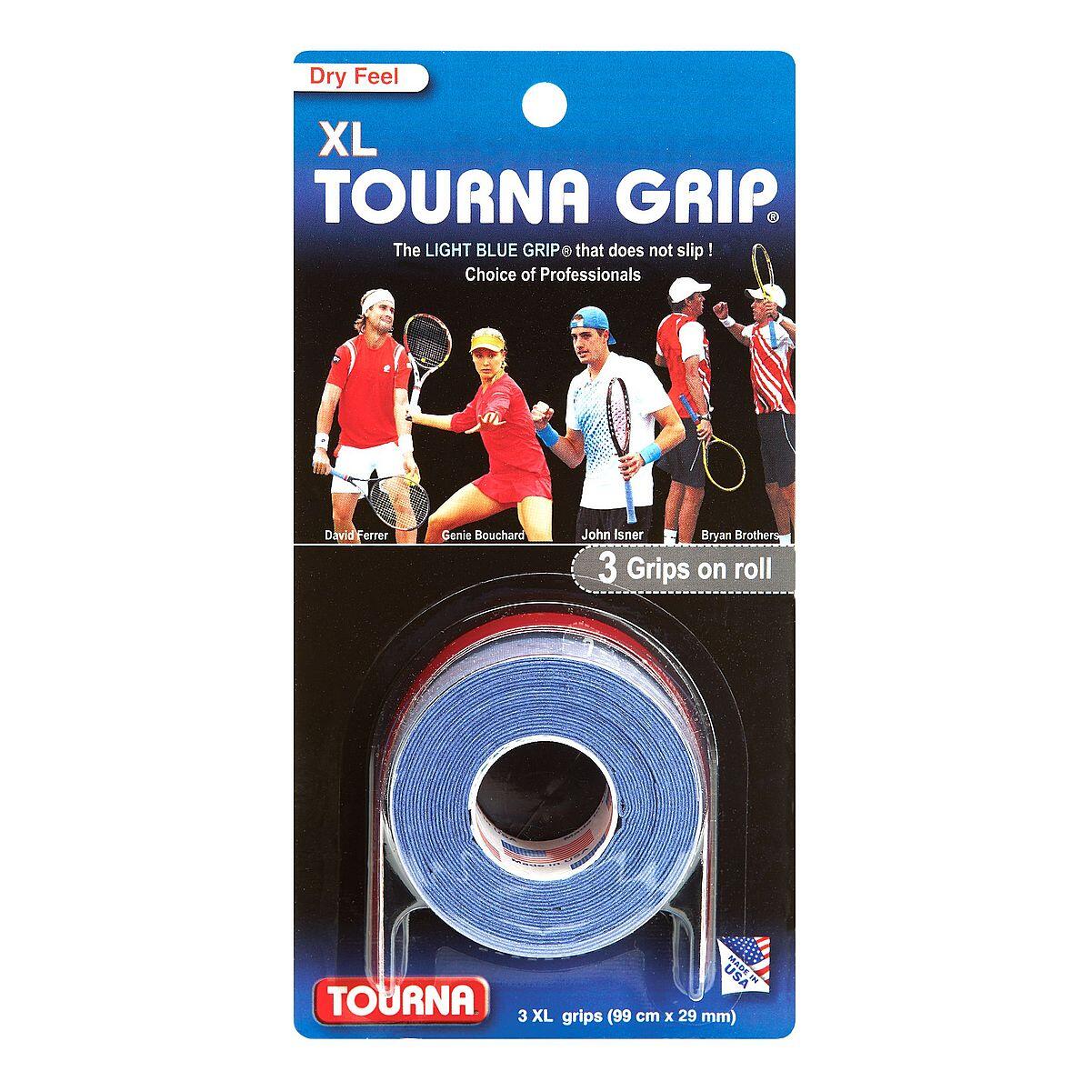Owijki wierzchnie do tenisa Tourna Grip XL Dry Feel 3 szt