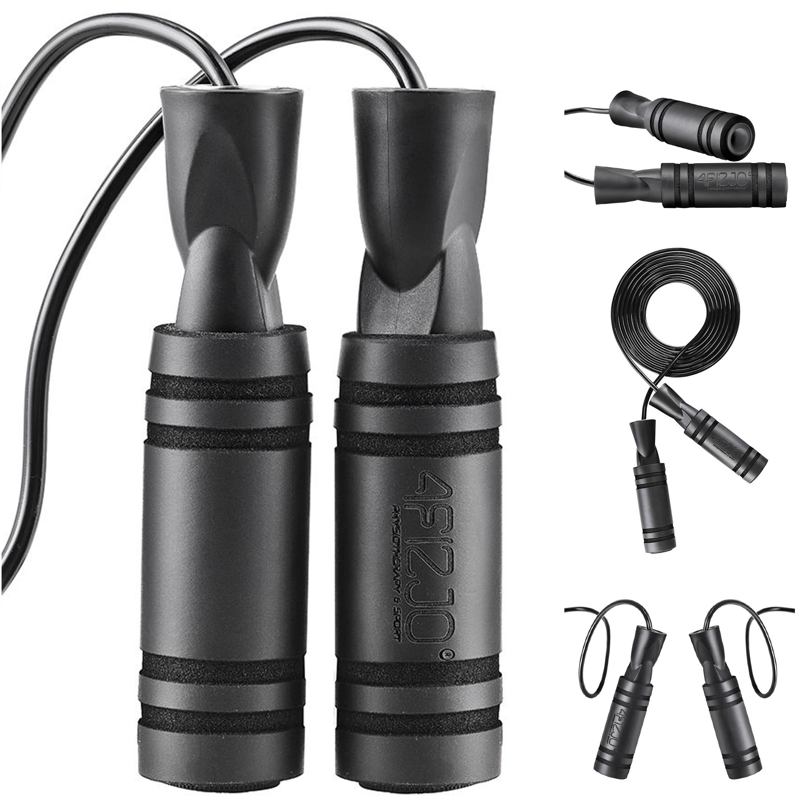 Skakanka bokserska z antypoślizgowymi uchwytami BASIC 4FIZJO