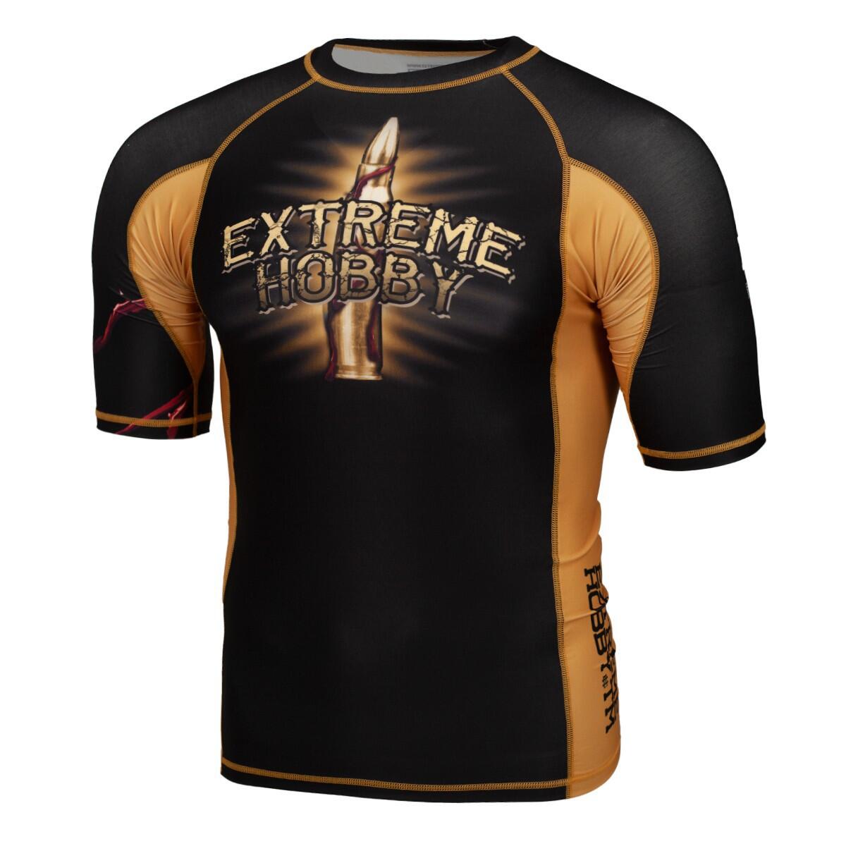 Koszulka Męska Rashguard MMA na Siłownię EXTREME HOBBY SANTA MUERTE
