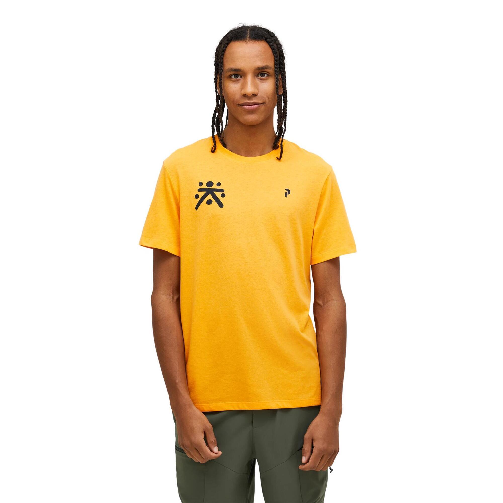 Koszulka Peak Performance męska Explore Graphic Tee pomarańczowa - S