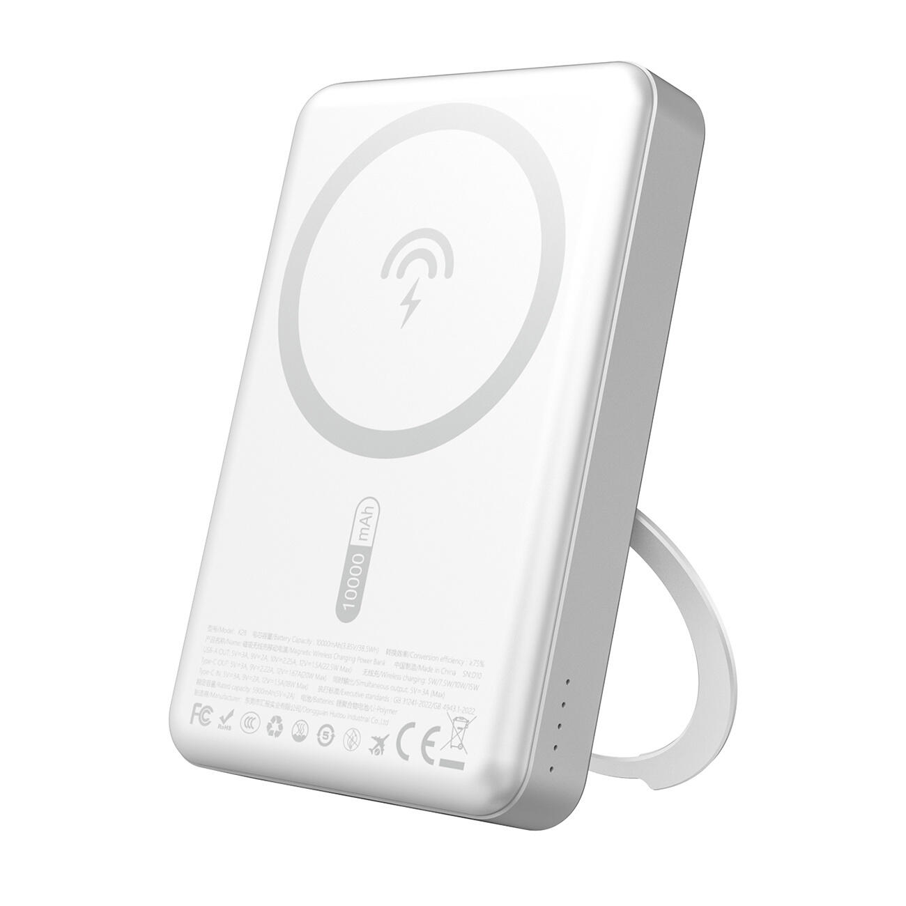 Powerbank Dudao k28 10000mah 22.5w metalowa obudowa z pierścieniem-podstawką