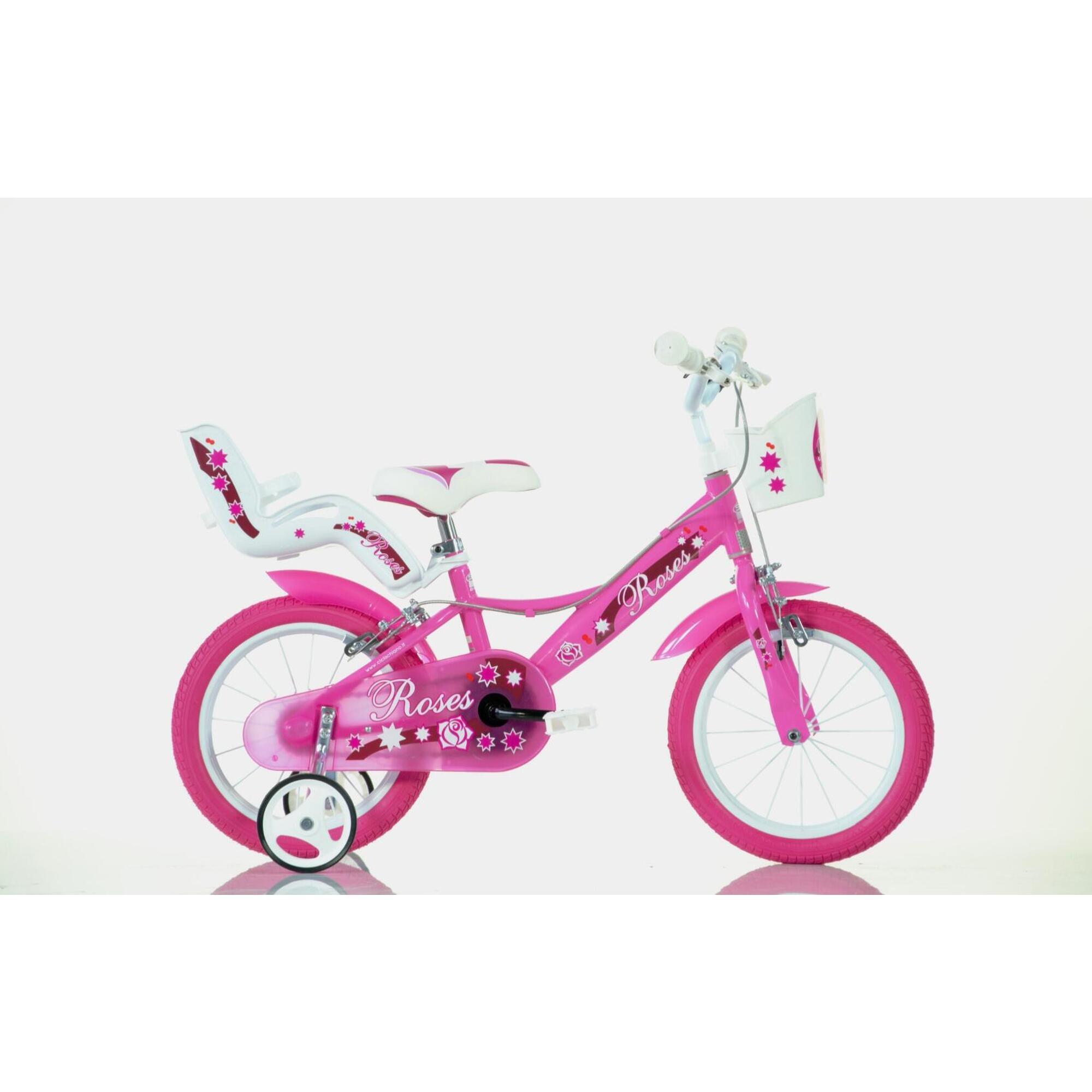 Rower dziecięcy SCH ROSES 14″ z akcesoriami