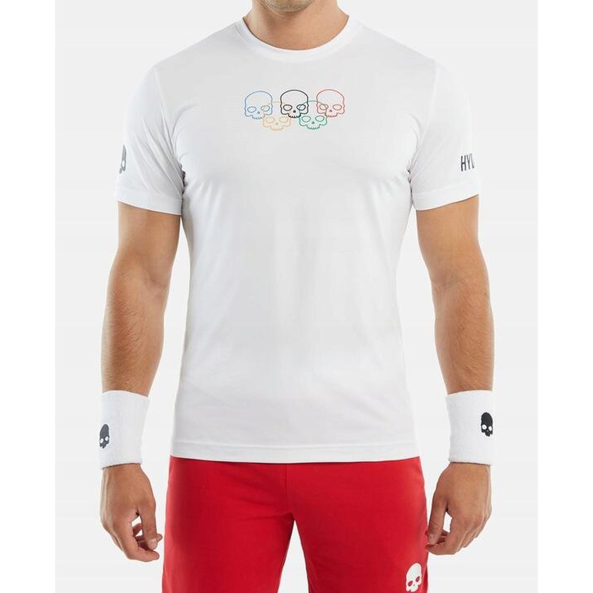 Koszulka tenisowa męska Hydrogen Olipmic Skull Tech