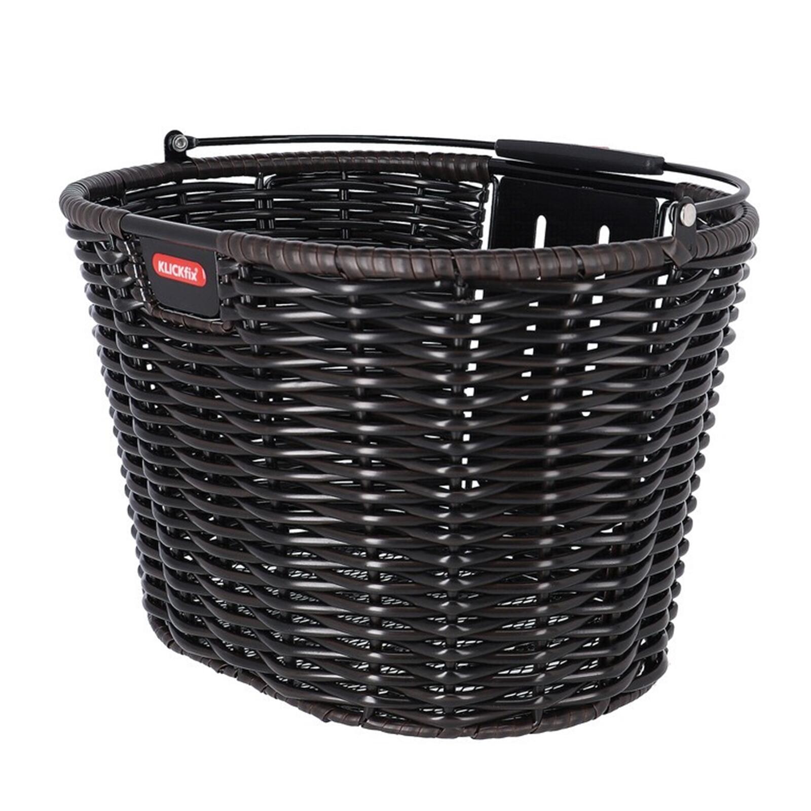 Owalny kosz przedni Structura, czarny