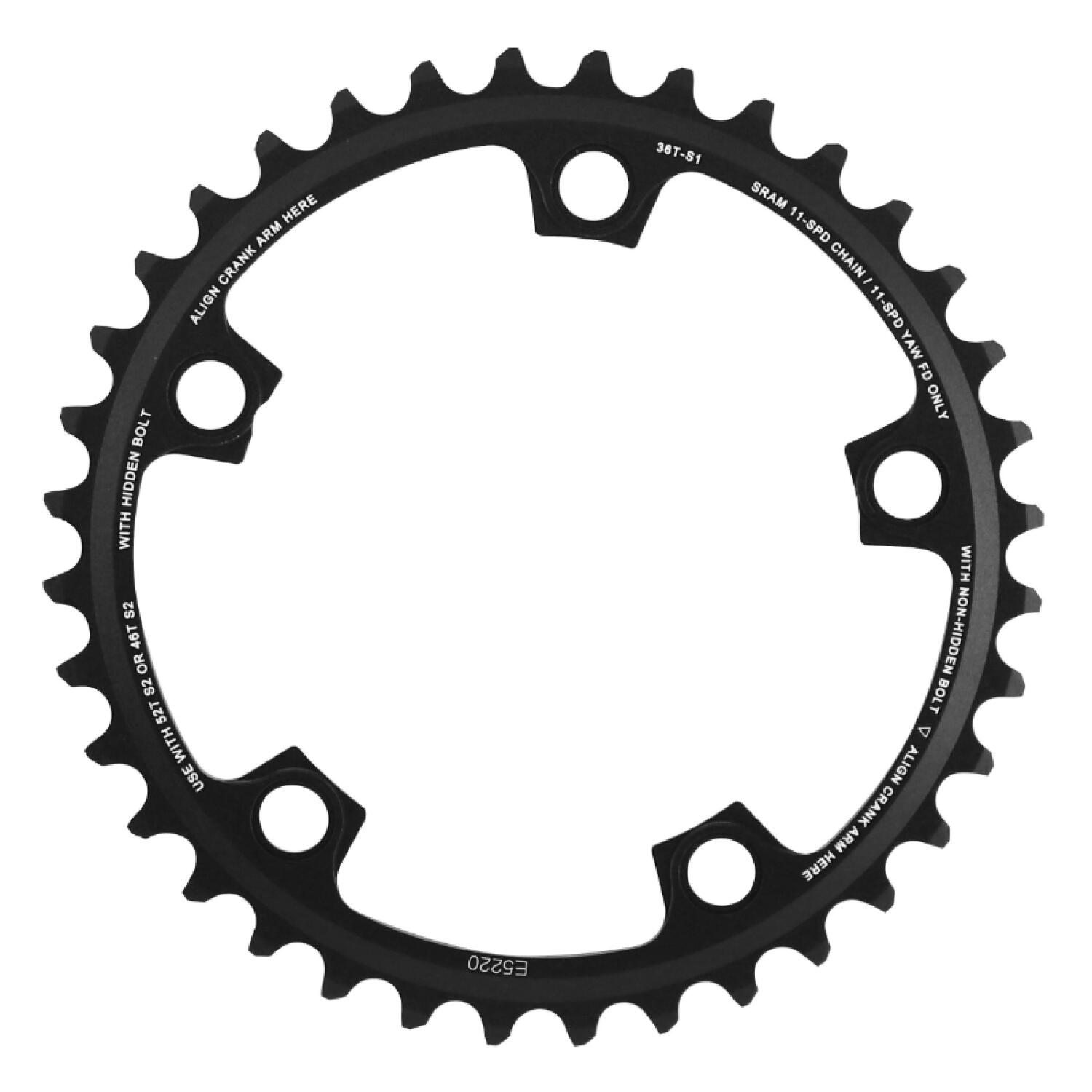 Taca Sram Road 36t 11s S1 110 Alu 3mm