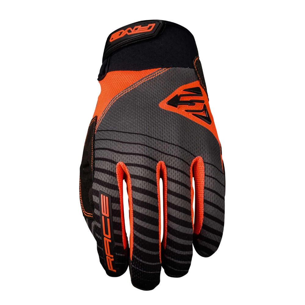 Rękawiczki RACE - FLUO ORANGE (szary/pomarańczowy) - XL/11