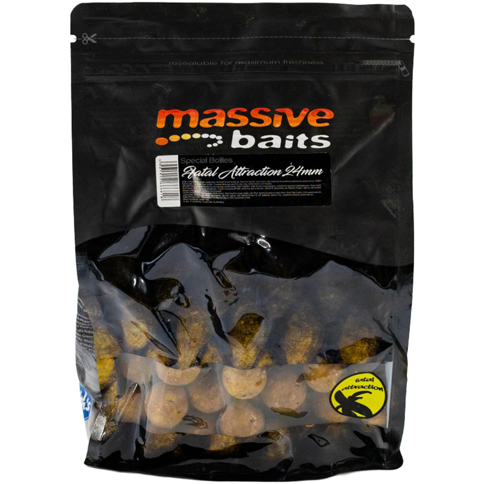 Kulki Massive Baits Top Shelf Boilies Fatal Attraction 24Mm Robin Gold 1Kg