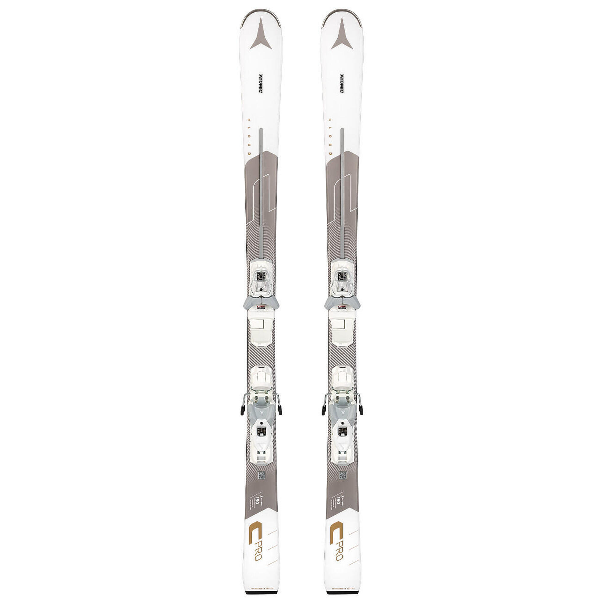 Narty zjazdowe damskie ATOMIC CLOUD SERVOTEC + wiązania ATOMIC M10 GRIPWALK 2024