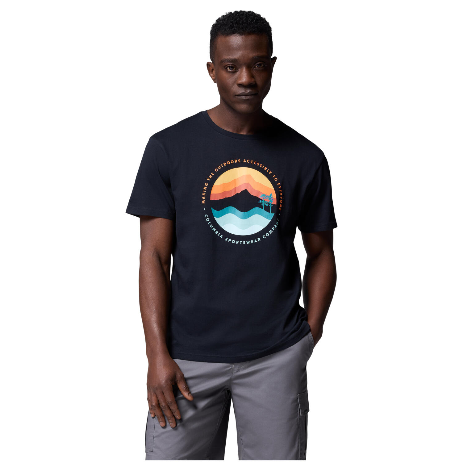 T-shirt sportowy z krótkim rękawem męski Path Lake II Graphic Tee